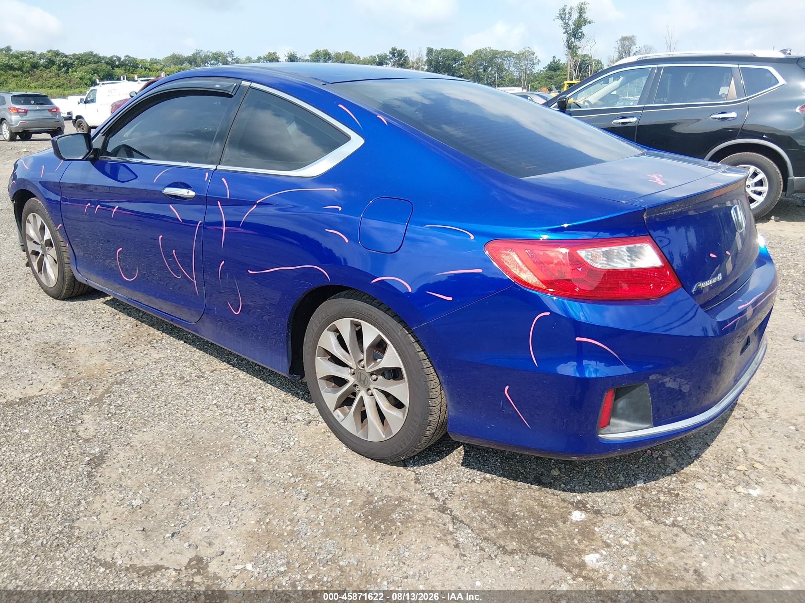 2013 Honda Accord Lx-s Blue vin: 1HGCT1B37DA008633