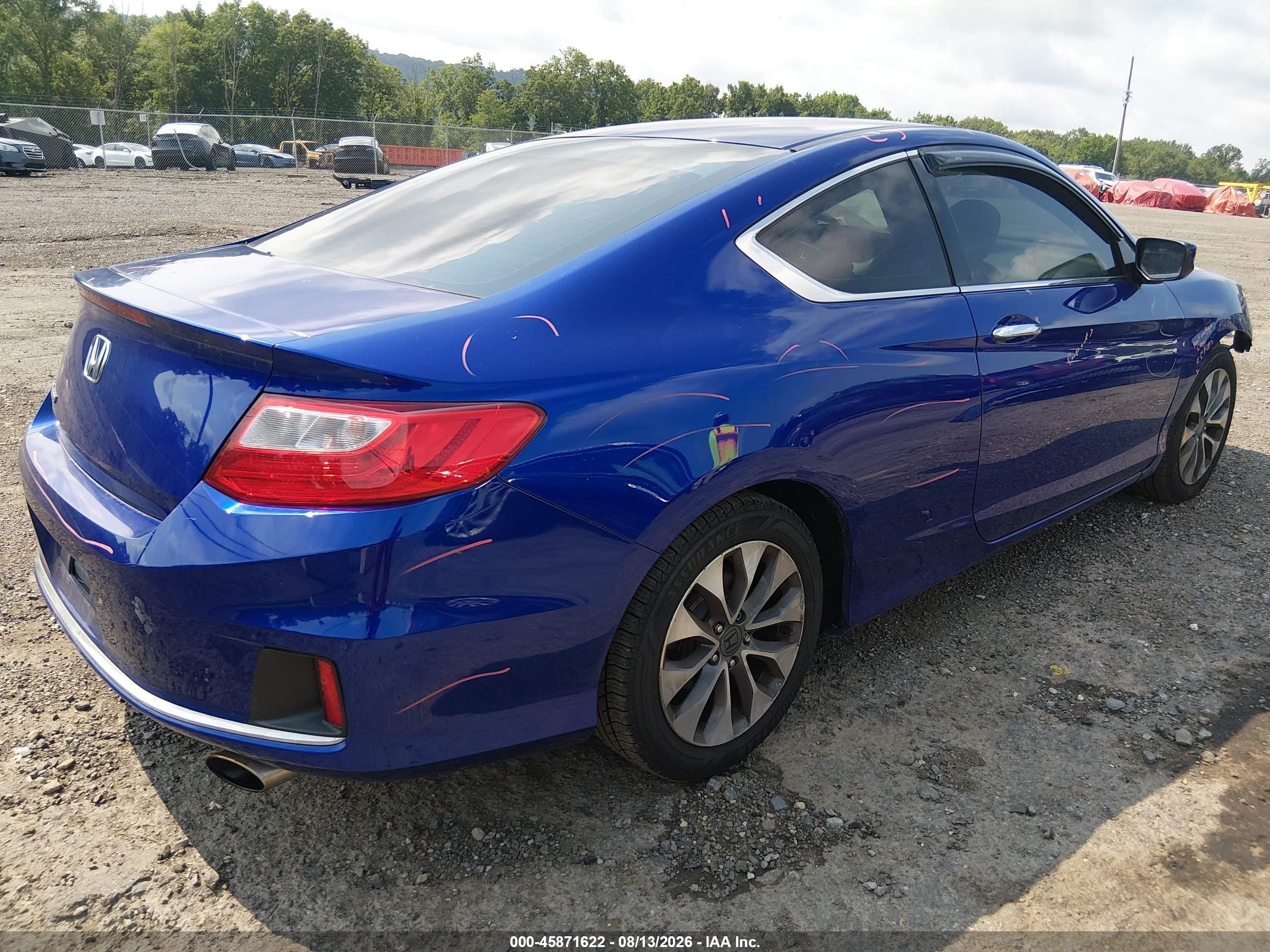 2013 Honda Accord Lx-s Blue vin: 1HGCT1B37DA008633