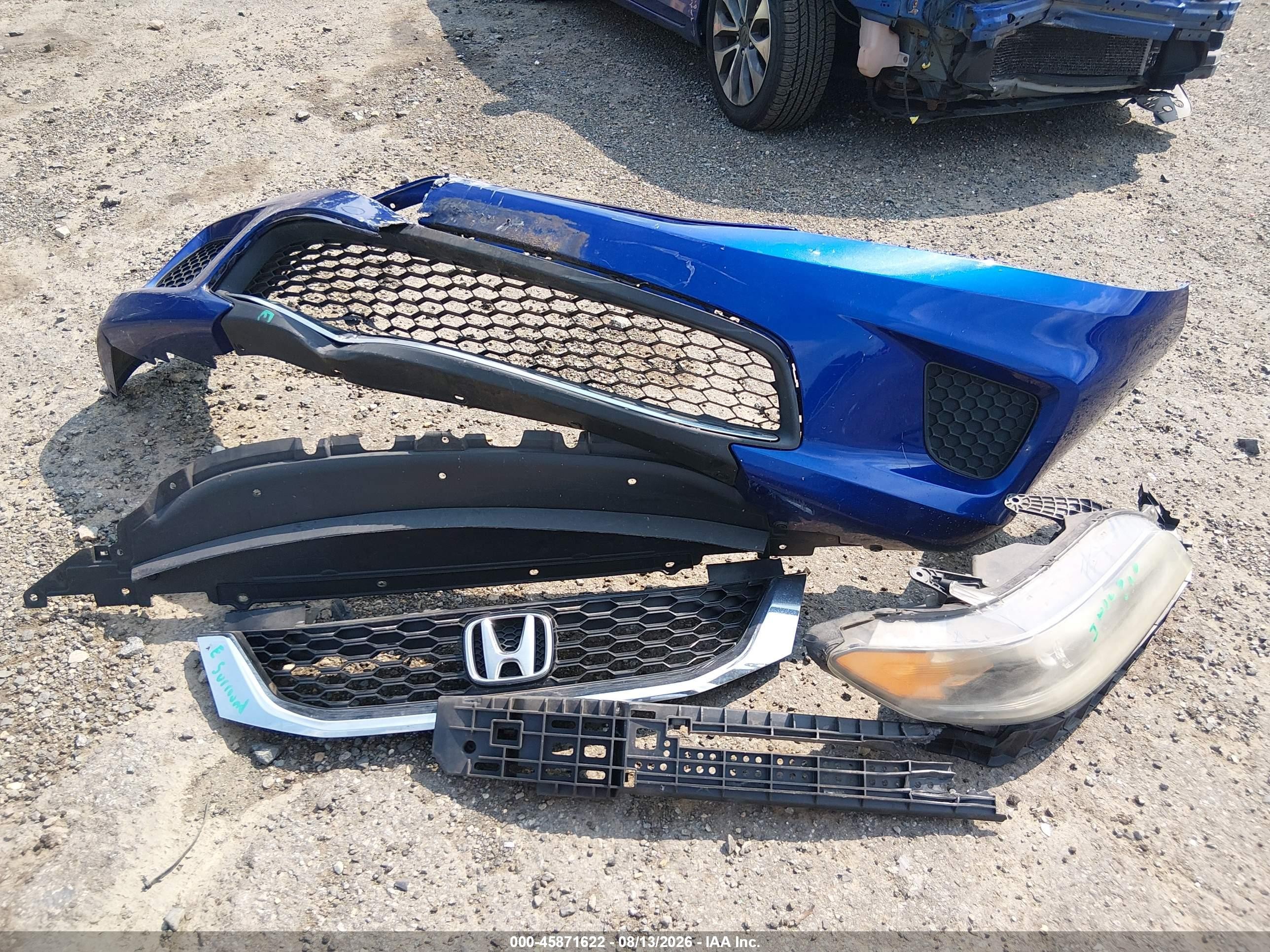 2013 Honda Accord Lx-s Blue vin: 1HGCT1B37DA008633