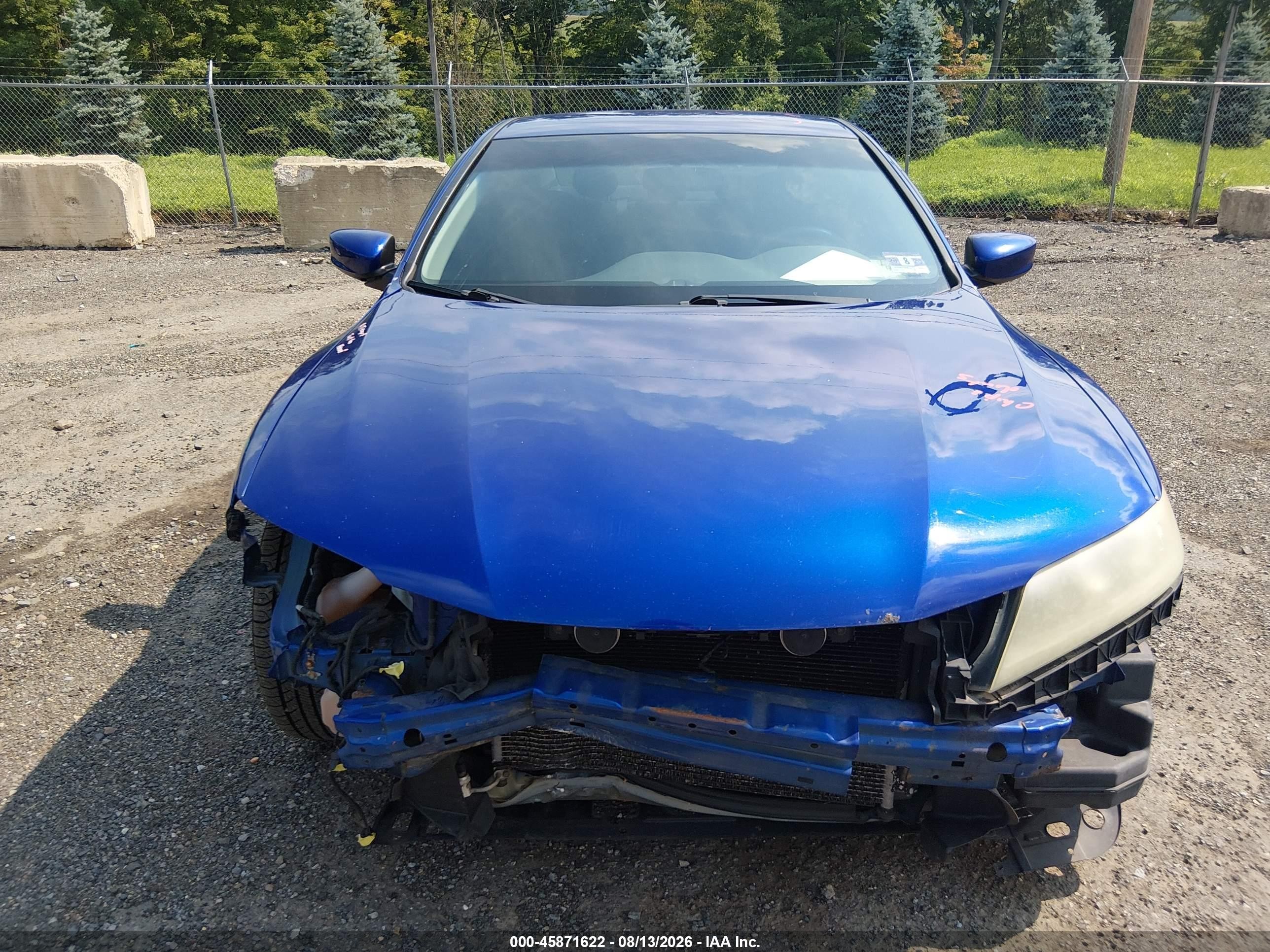 2013 Honda Accord Lx-s Blue vin: 1HGCT1B37DA008633