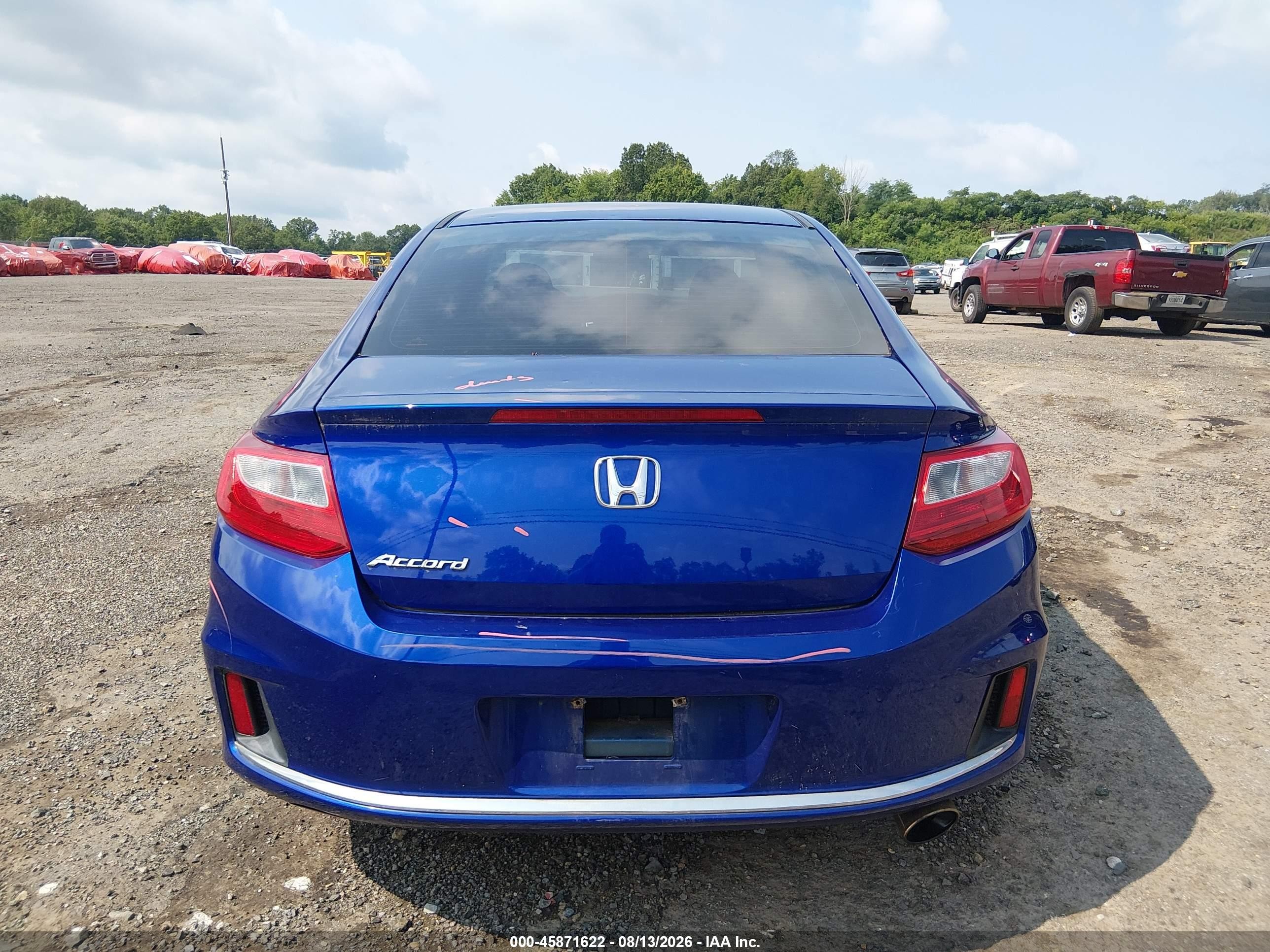 2013 Honda Accord Lx-s Blue vin: 1HGCT1B37DA008633