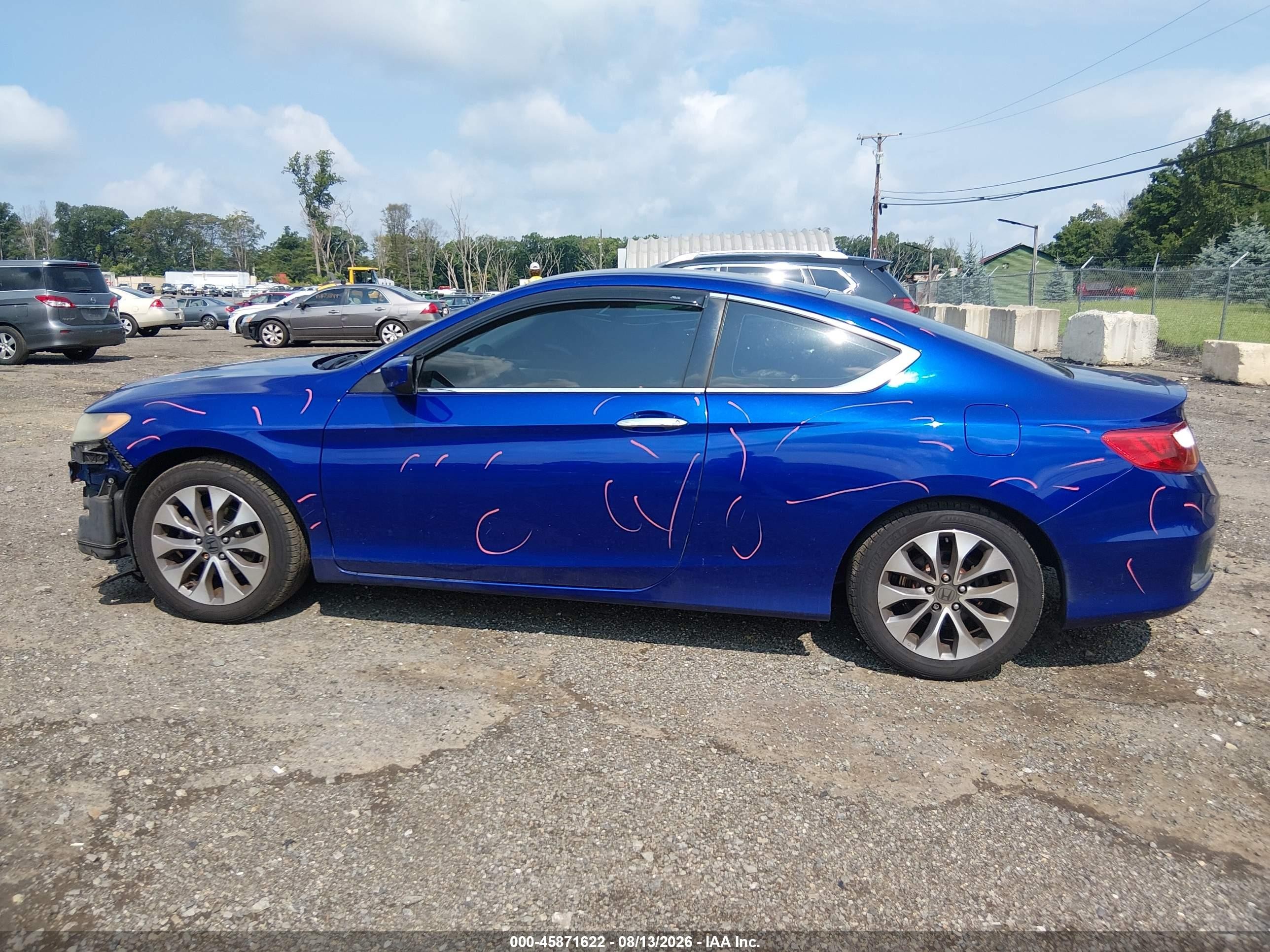 2013 Honda Accord Lx-s Blue vin: 1HGCT1B37DA008633