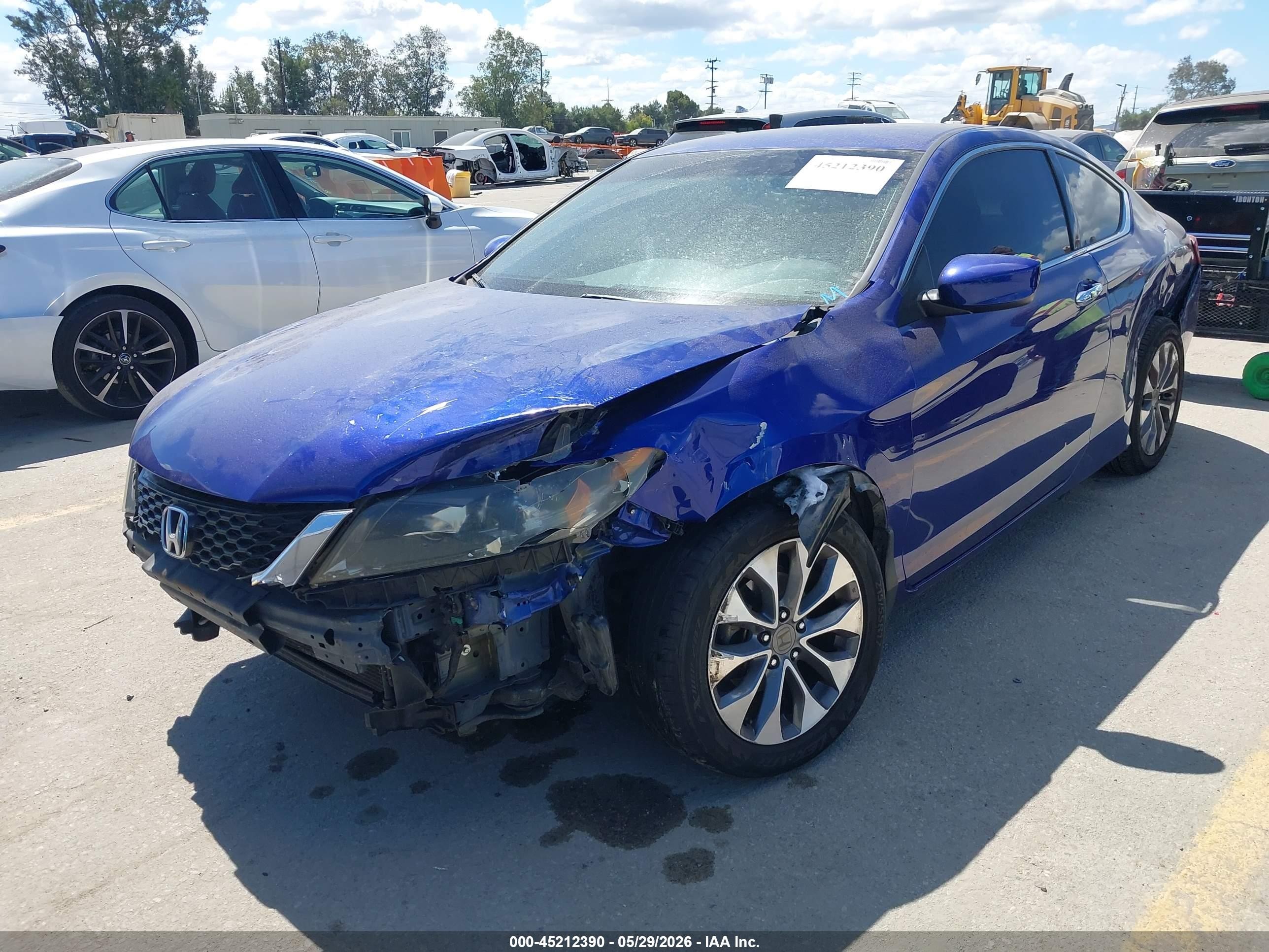 2013 Honda Accord Lx-s Blue vin: 1HGCT1B37DA010589