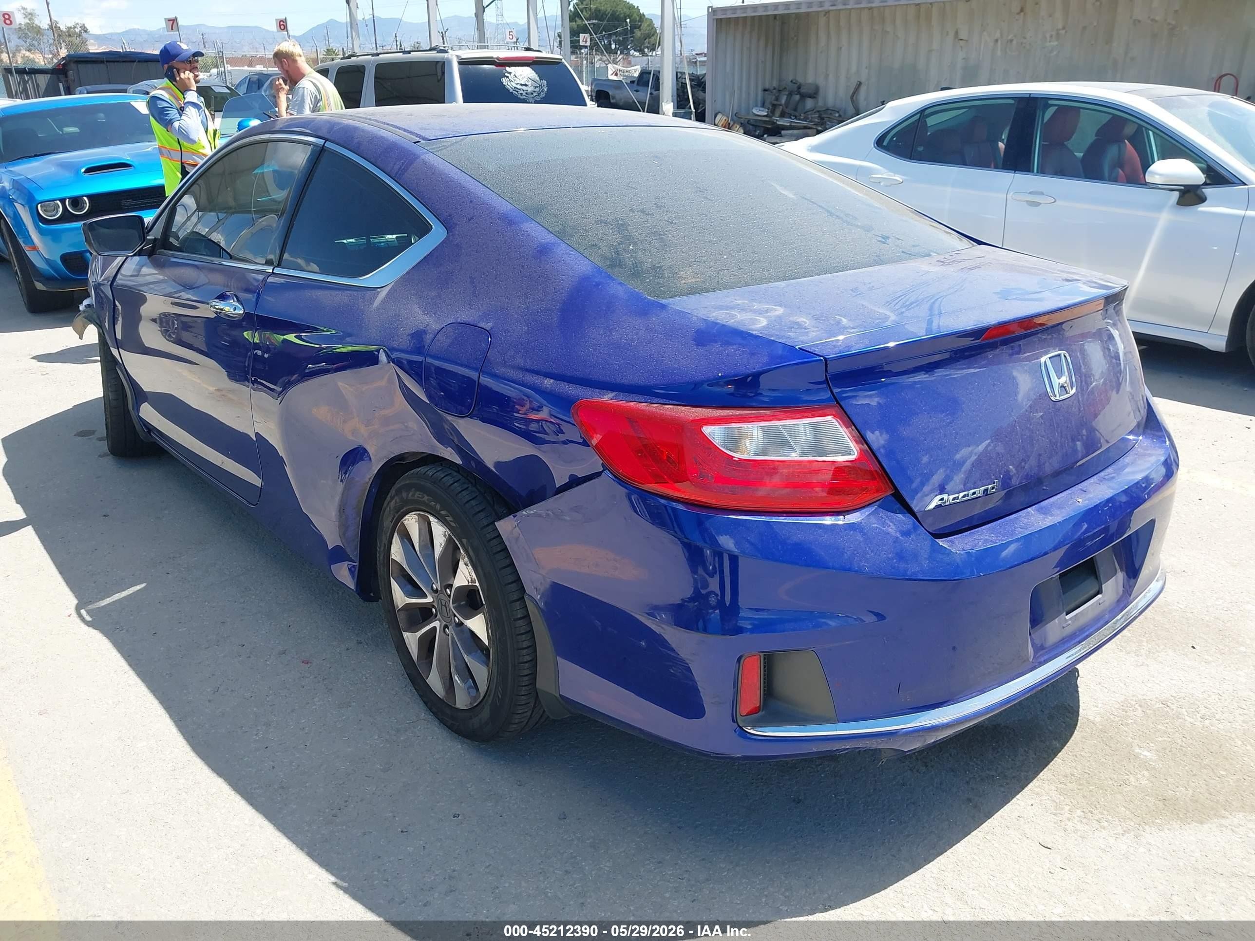 2013 Honda Accord Lx-s Blue vin: 1HGCT1B37DA010589