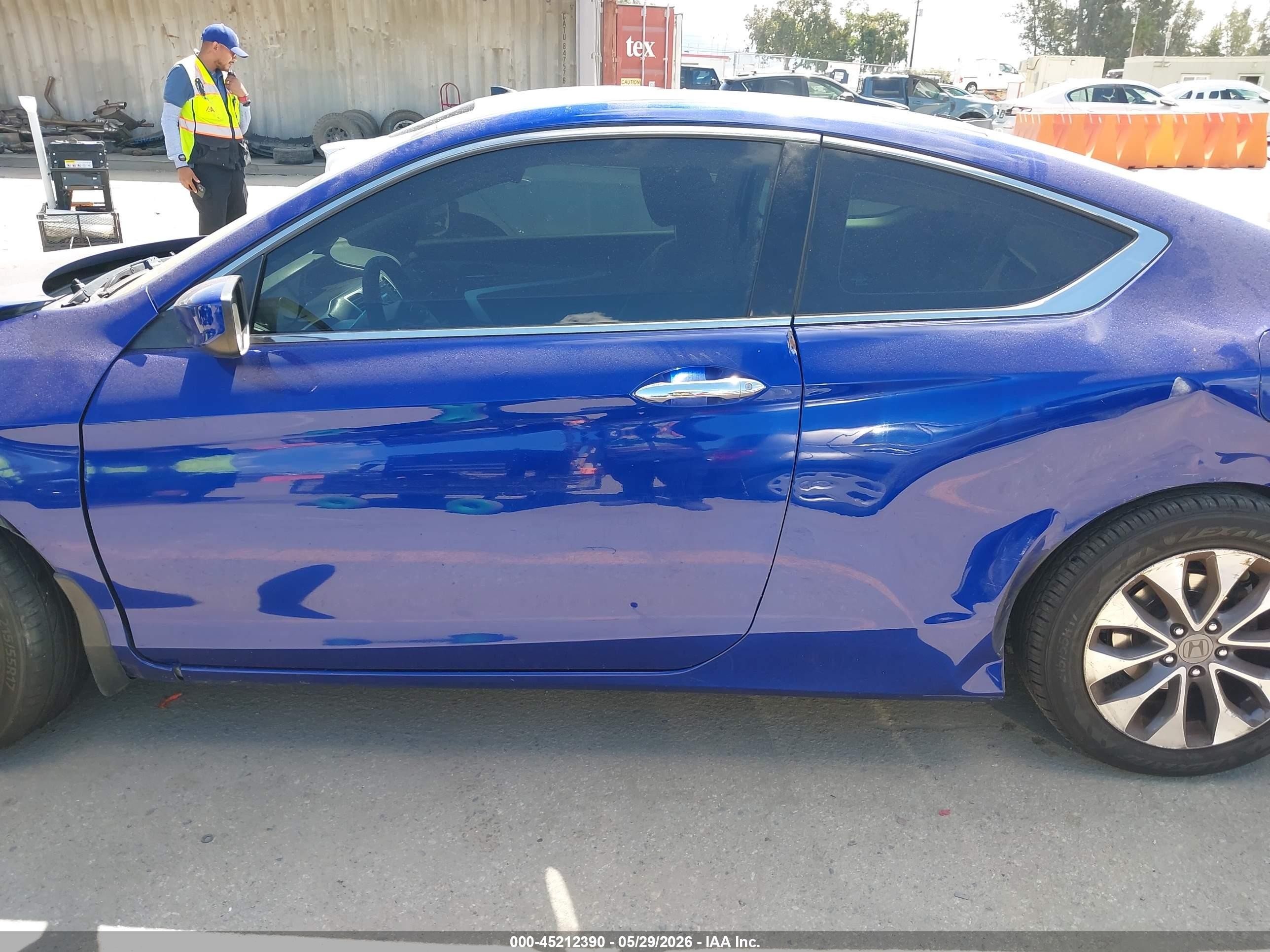 2013 Honda Accord Lx-s Blue vin: 1HGCT1B37DA010589