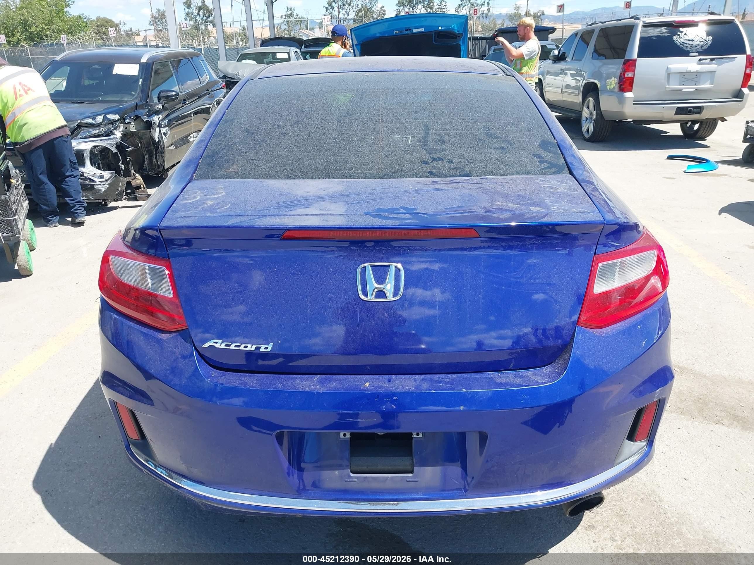 2013 Honda Accord Lx-s Blue vin: 1HGCT1B37DA010589