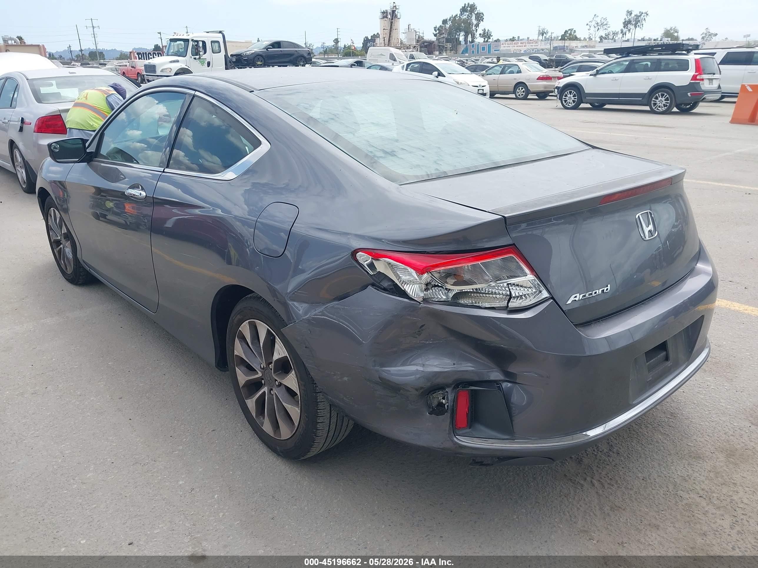 2013 Honda Accord Lx-s Gray vin: 1HGCT1B37DA019356