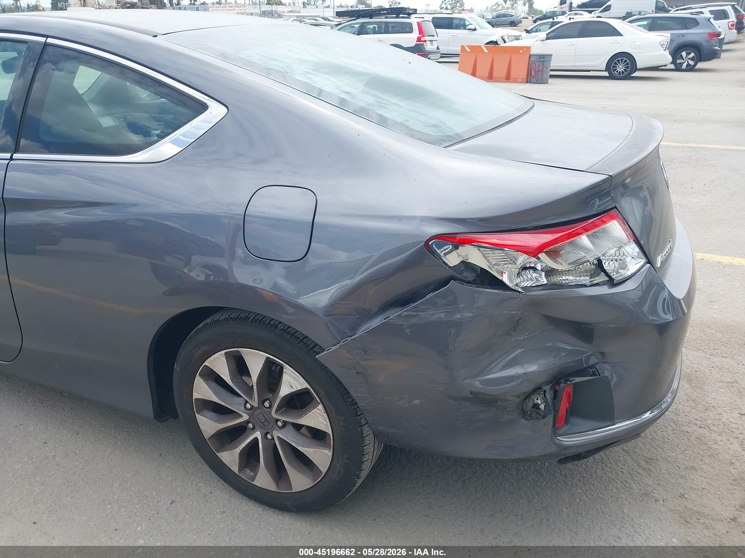 2013 Honda Accord Lx-s Gray vin: 1HGCT1B37DA019356