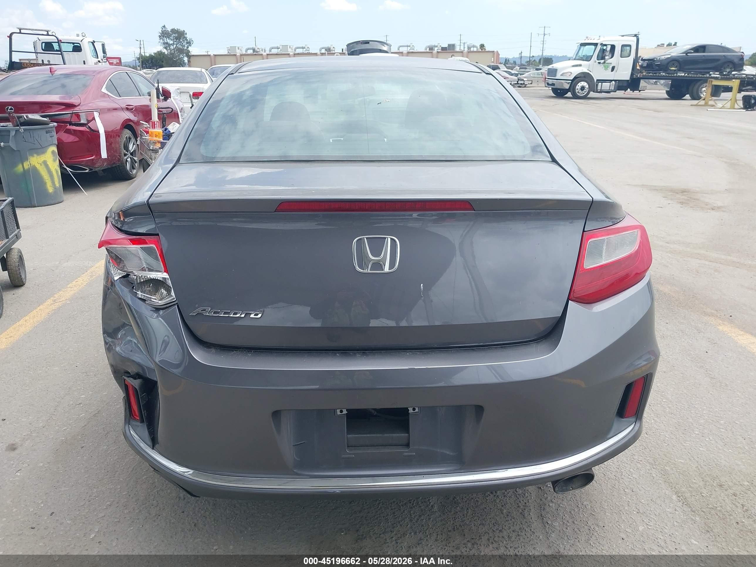 2013 Honda Accord Lx-s Gray vin: 1HGCT1B37DA019356