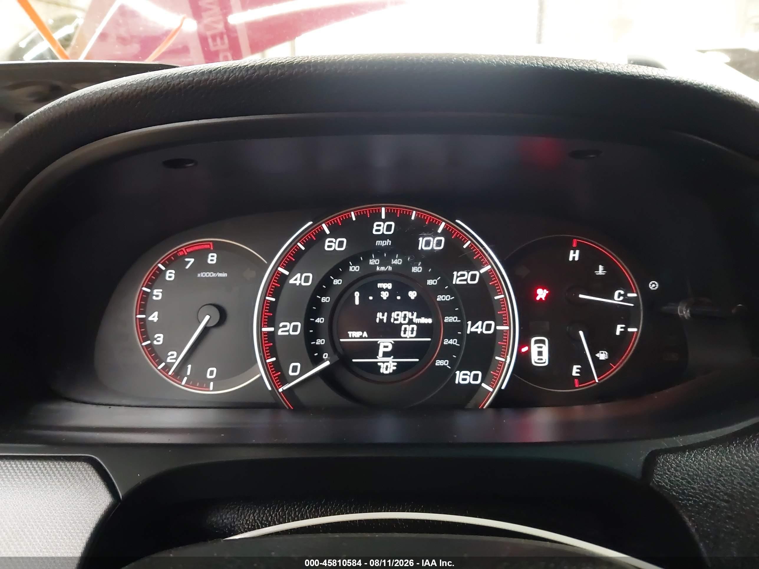 2013 Honda Accord Lx-s Red vin: 1HGCT1B37DA025898