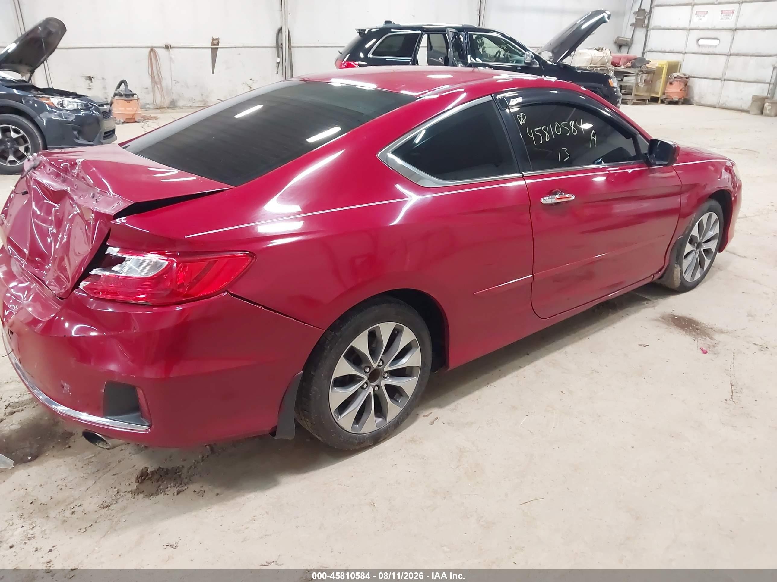 2013 Honda Accord Lx-s Red vin: 1HGCT1B37DA025898
