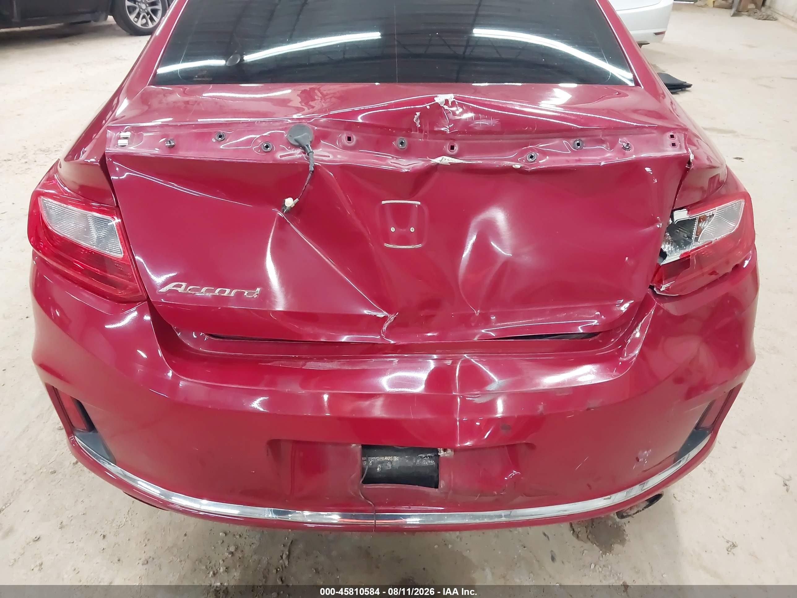 2013 Honda Accord Lx-s Red vin: 1HGCT1B37DA025898