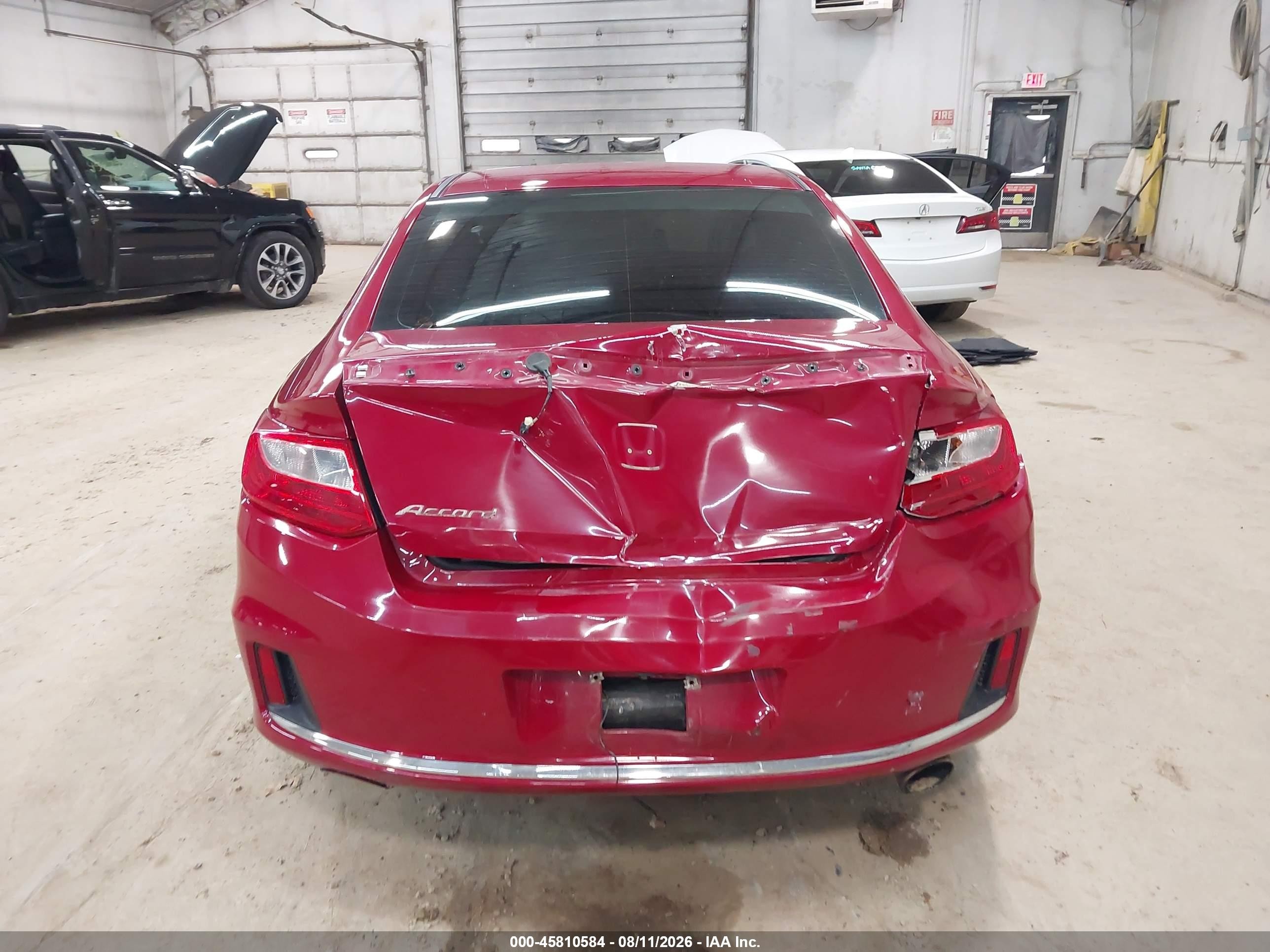 2013 Honda Accord Lx-s Red vin: 1HGCT1B37DA025898