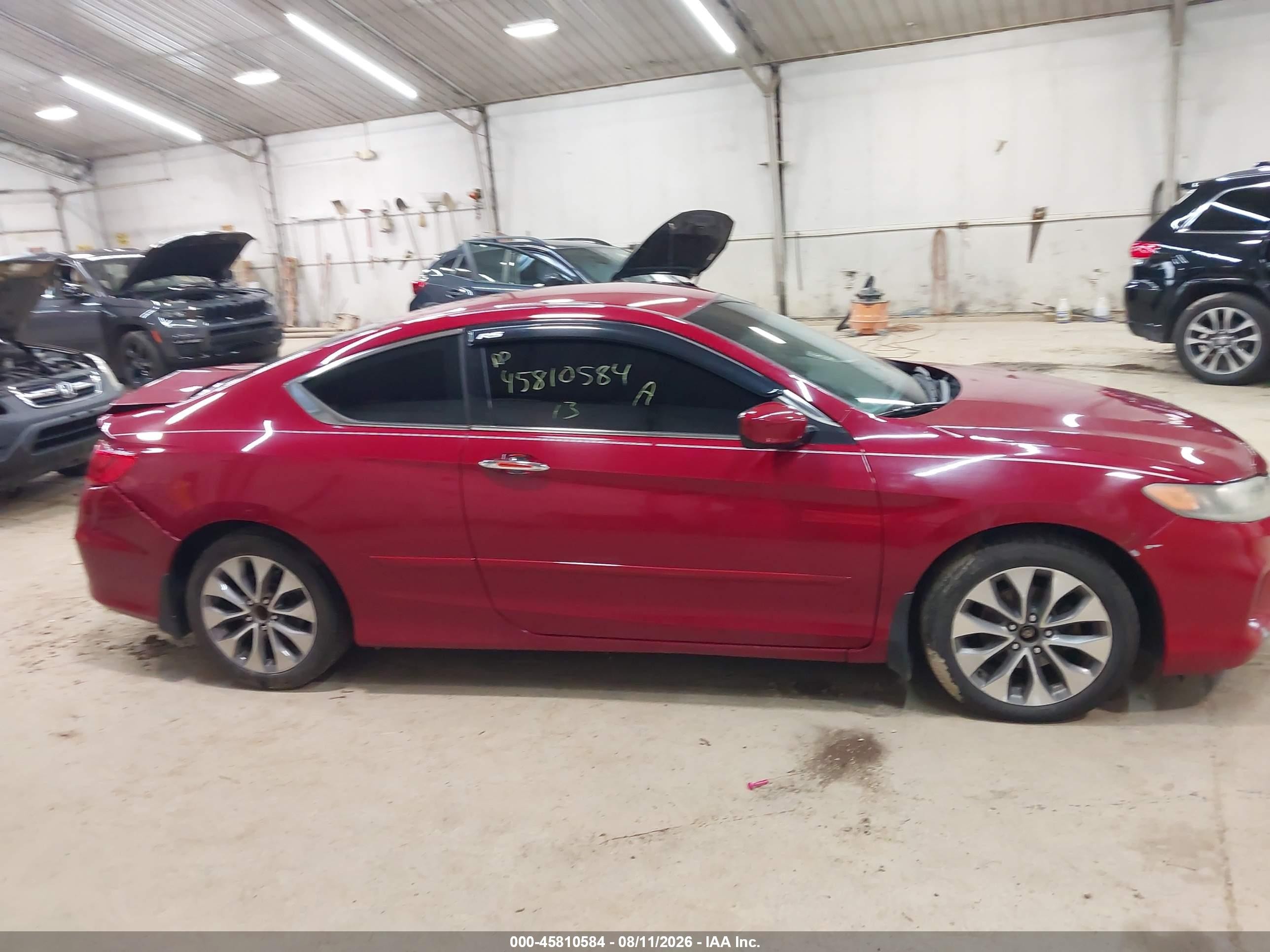 2013 Honda Accord Lx-s Red vin: 1HGCT1B37DA025898