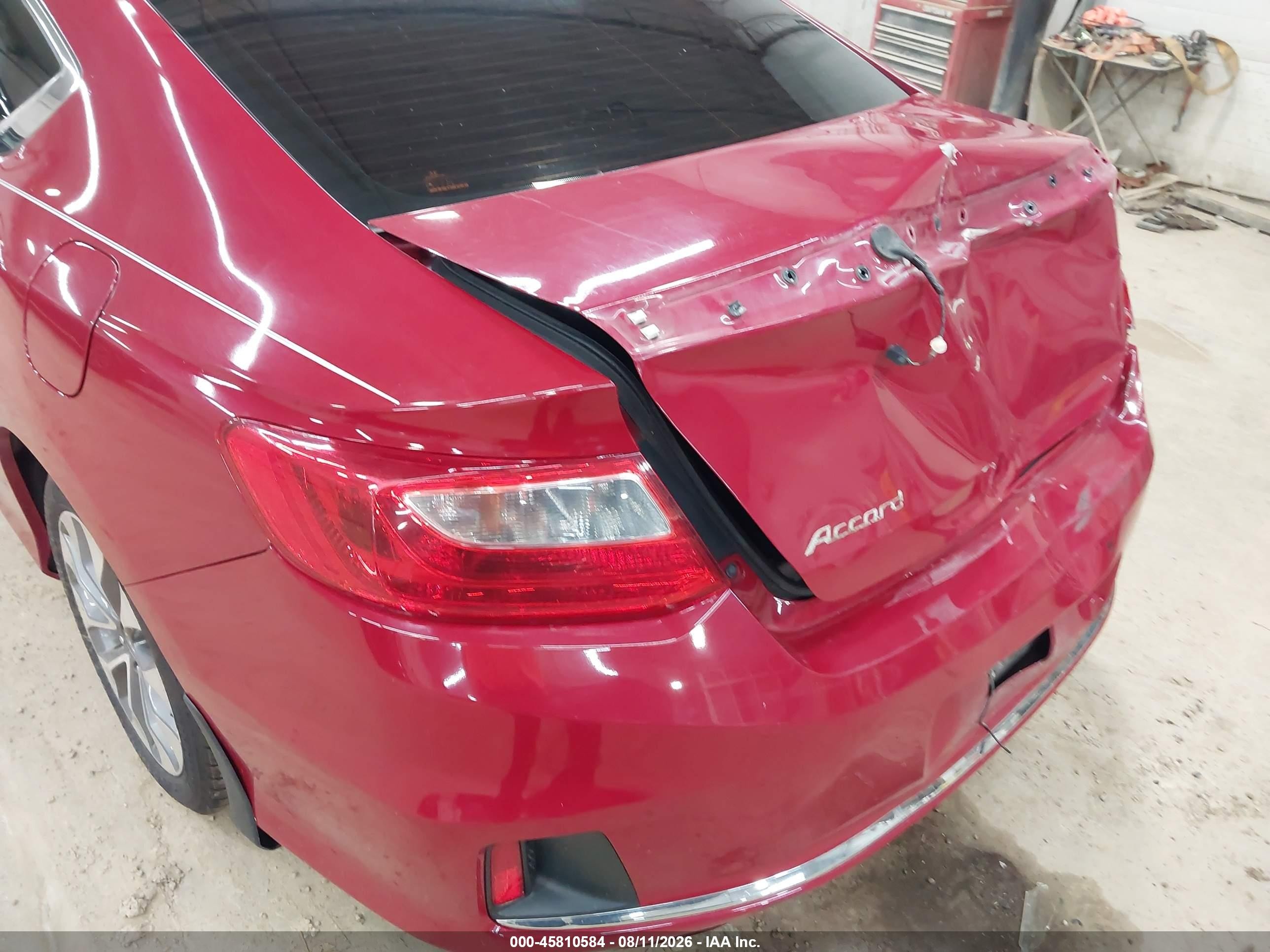 2013 Honda Accord Lx-s Red vin: 1HGCT1B37DA025898