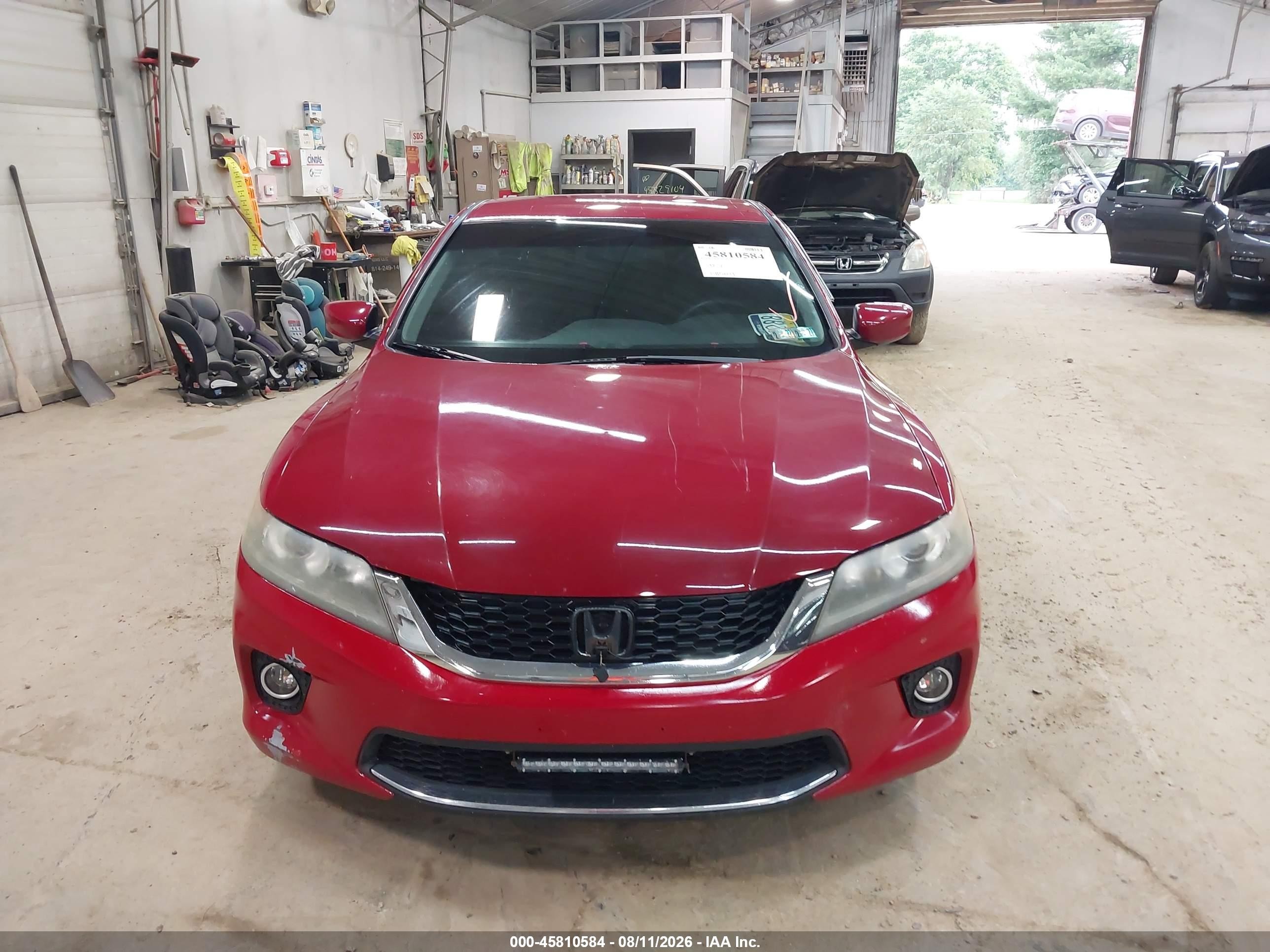 2013 Honda Accord Lx-s Red vin: 1HGCT1B37DA025898