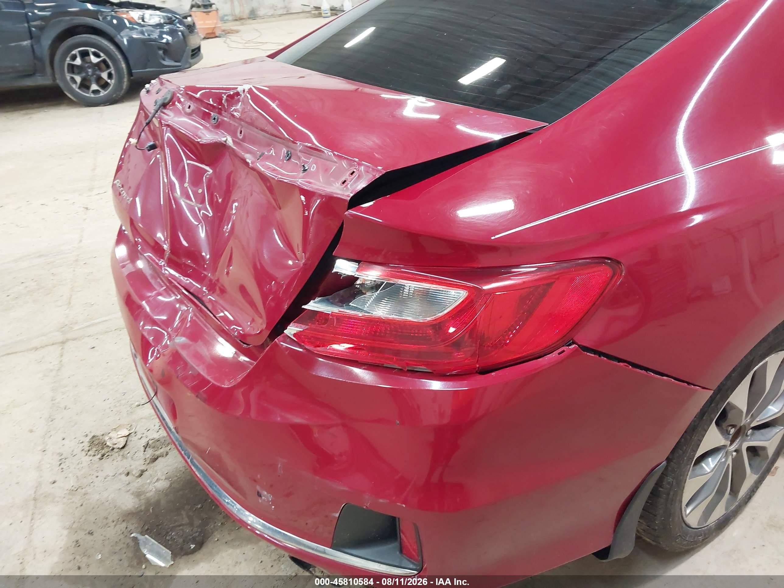 2013 Honda Accord Lx-s Red vin: 1HGCT1B37DA025898