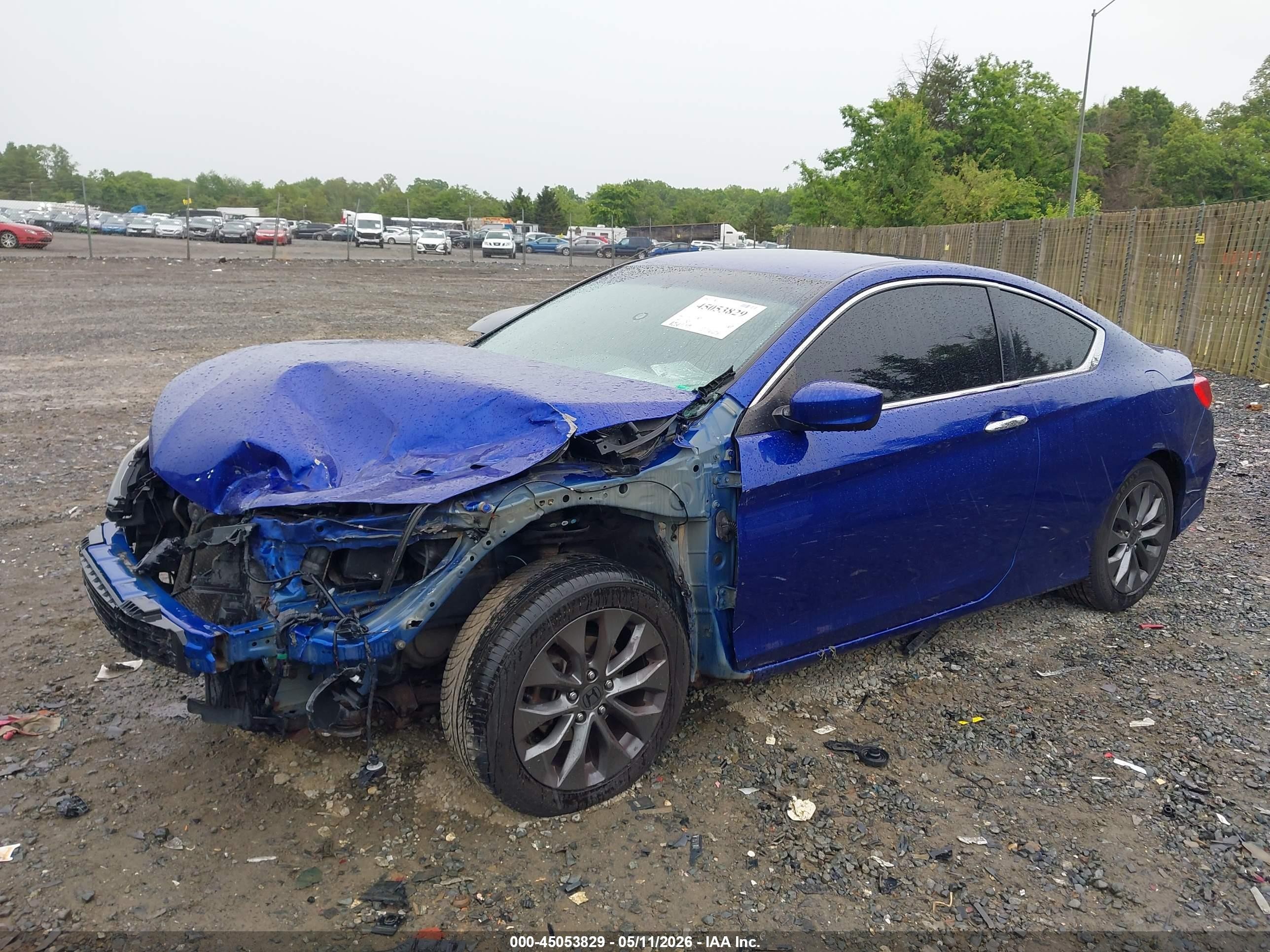 2014 Honda Accord Lx-s Blue vin: 1HGCT1B37EA002381