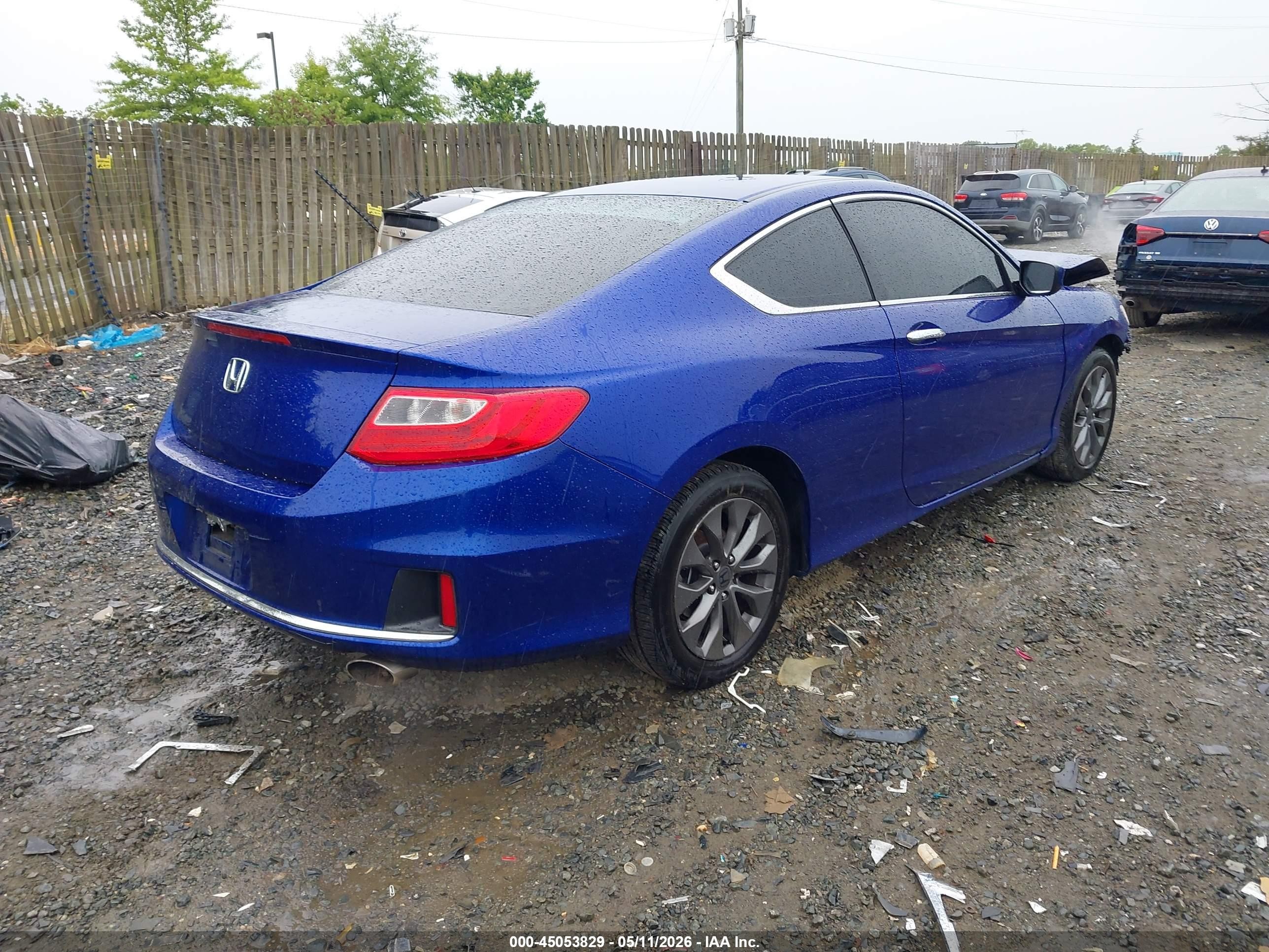 2014 Honda Accord Lx-s Blue vin: 1HGCT1B37EA002381