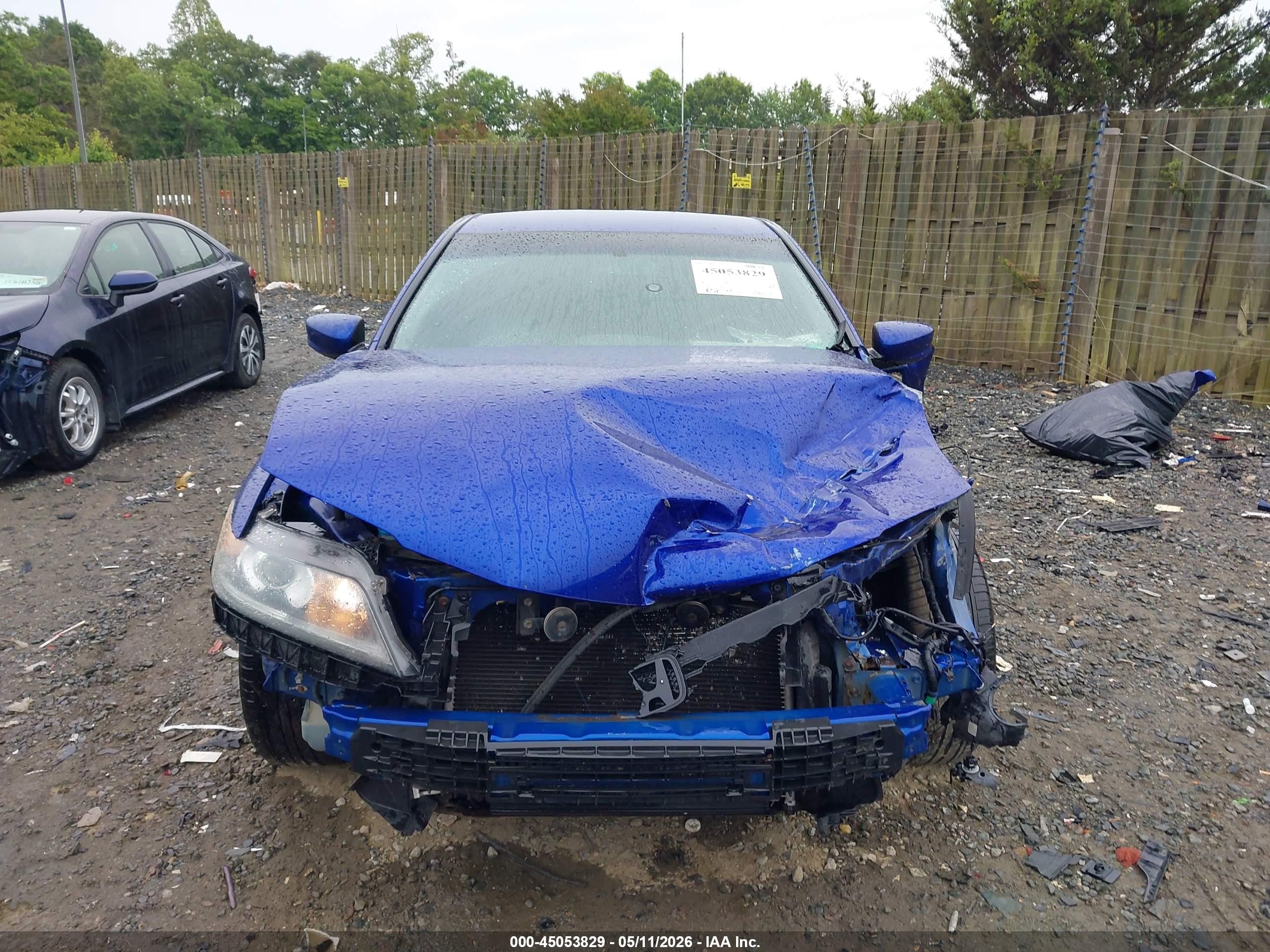 2014 Honda Accord Lx-s Blue vin: 1HGCT1B37EA002381