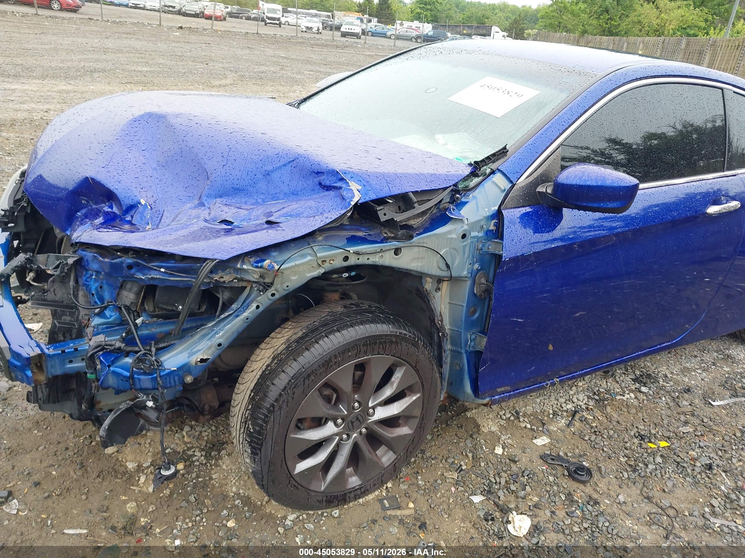 2014 Honda Accord Lx-s Blue vin: 1HGCT1B37EA002381