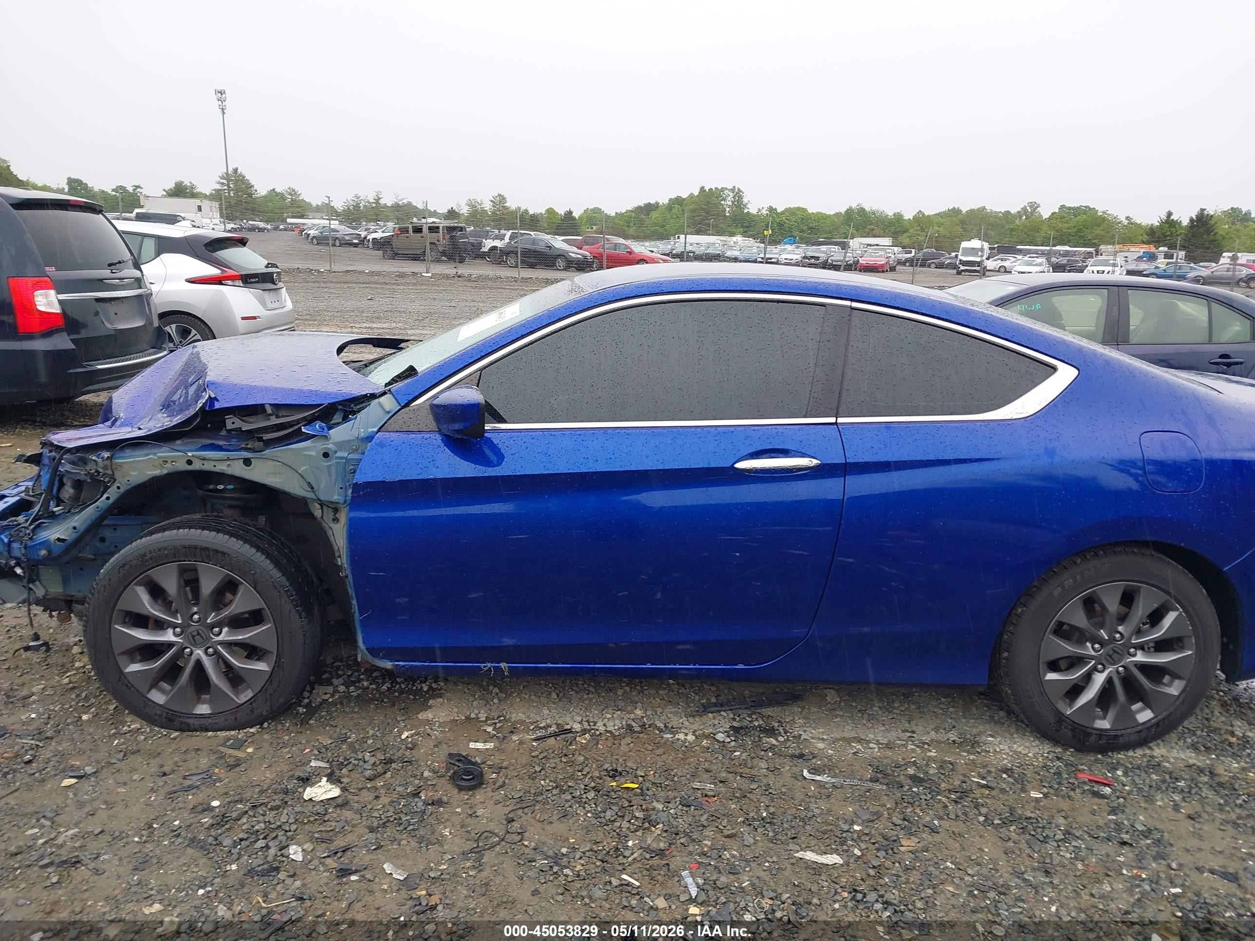 2014 Honda Accord Lx-s Blue vin: 1HGCT1B37EA002381