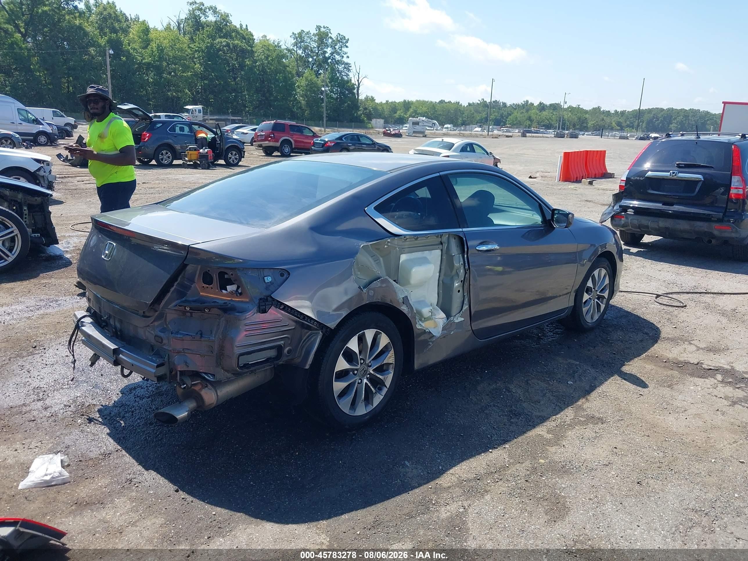 2015 Honda Accord Lx-s Gray vin: 1HGCT1B37FA005296