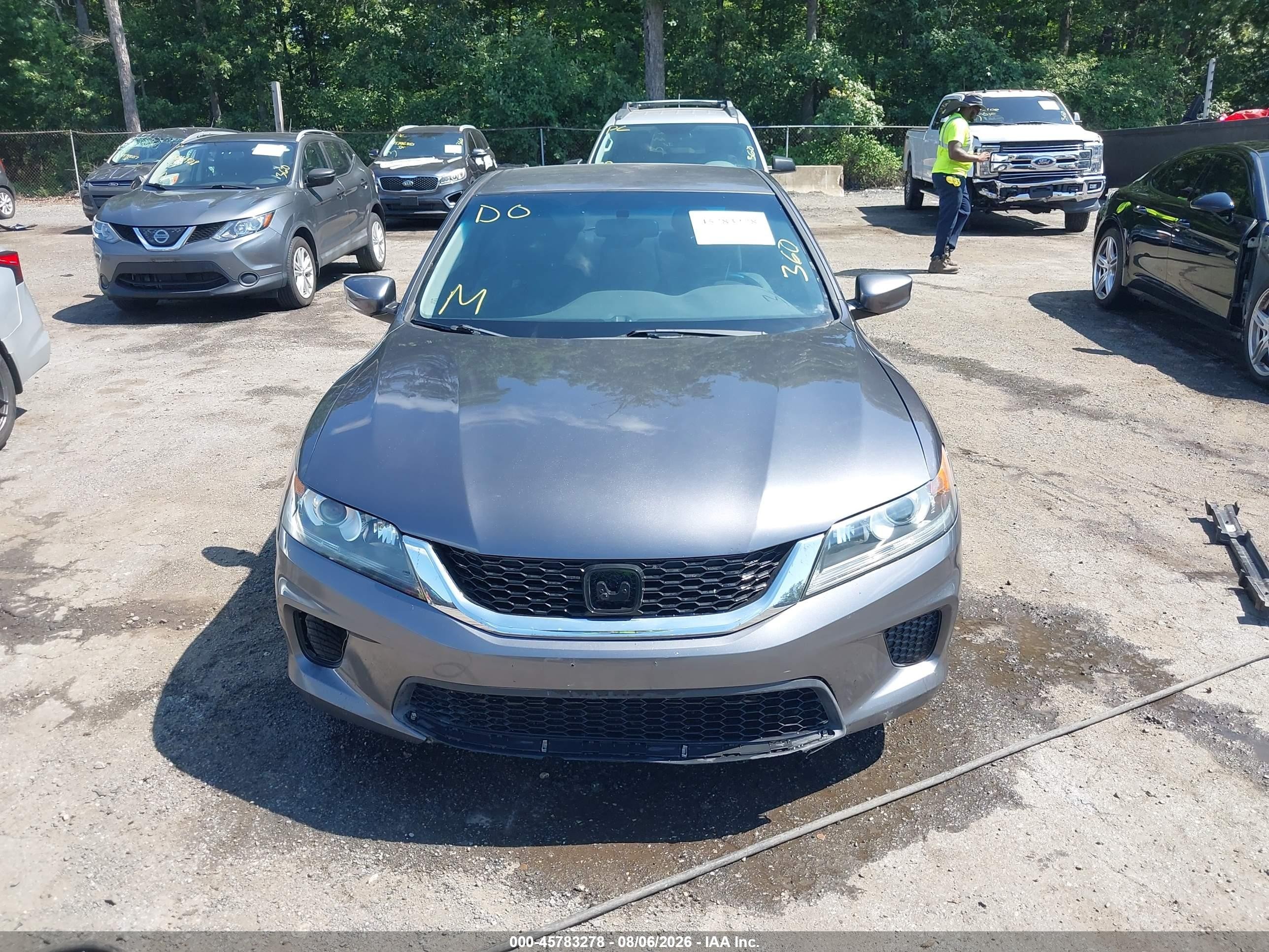 2015 Honda Accord Lx-s Gray vin: 1HGCT1B37FA005296