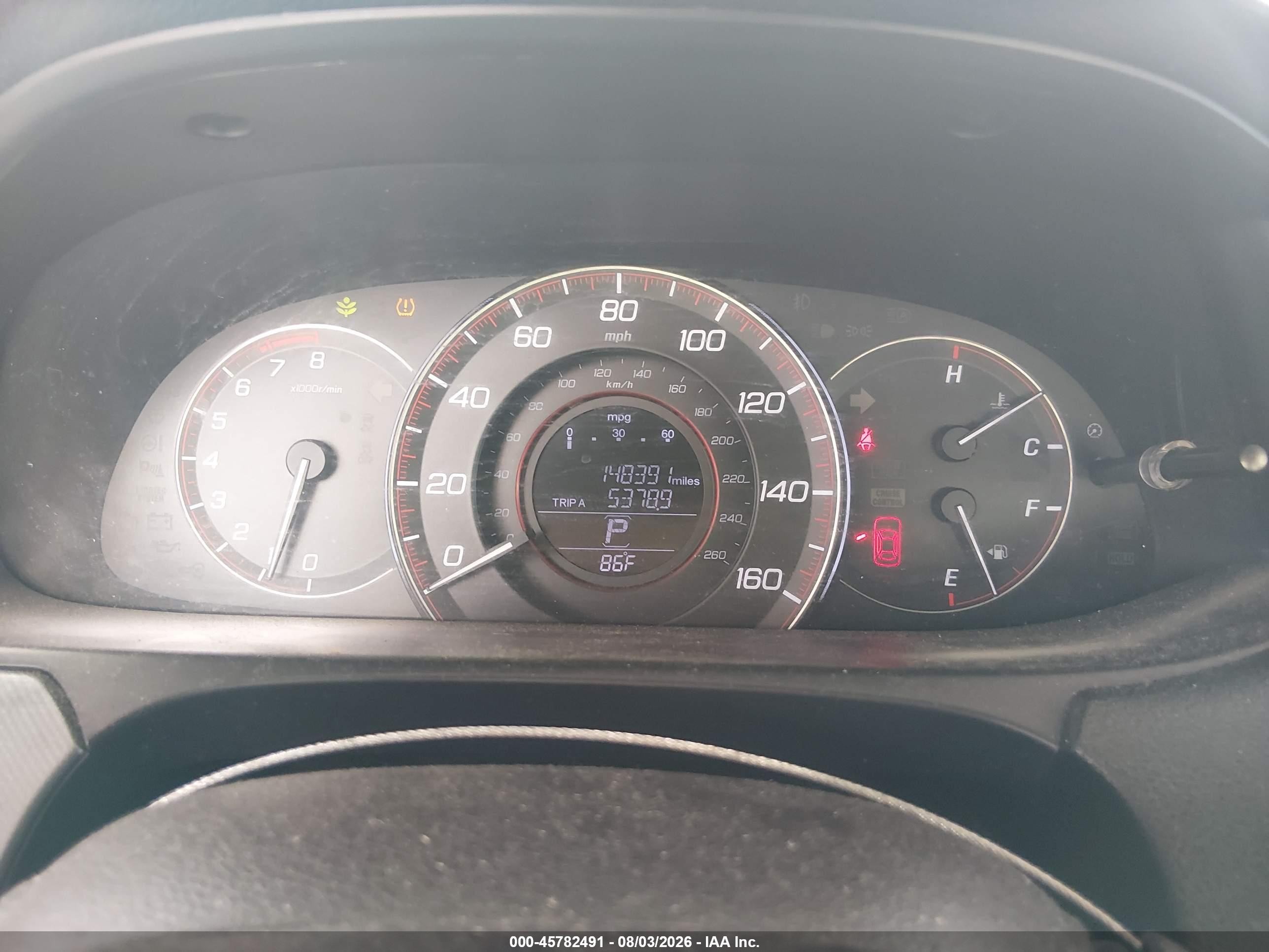 2015 Honda Accord Lx-s Red vin: 1HGCT1B37FA015553