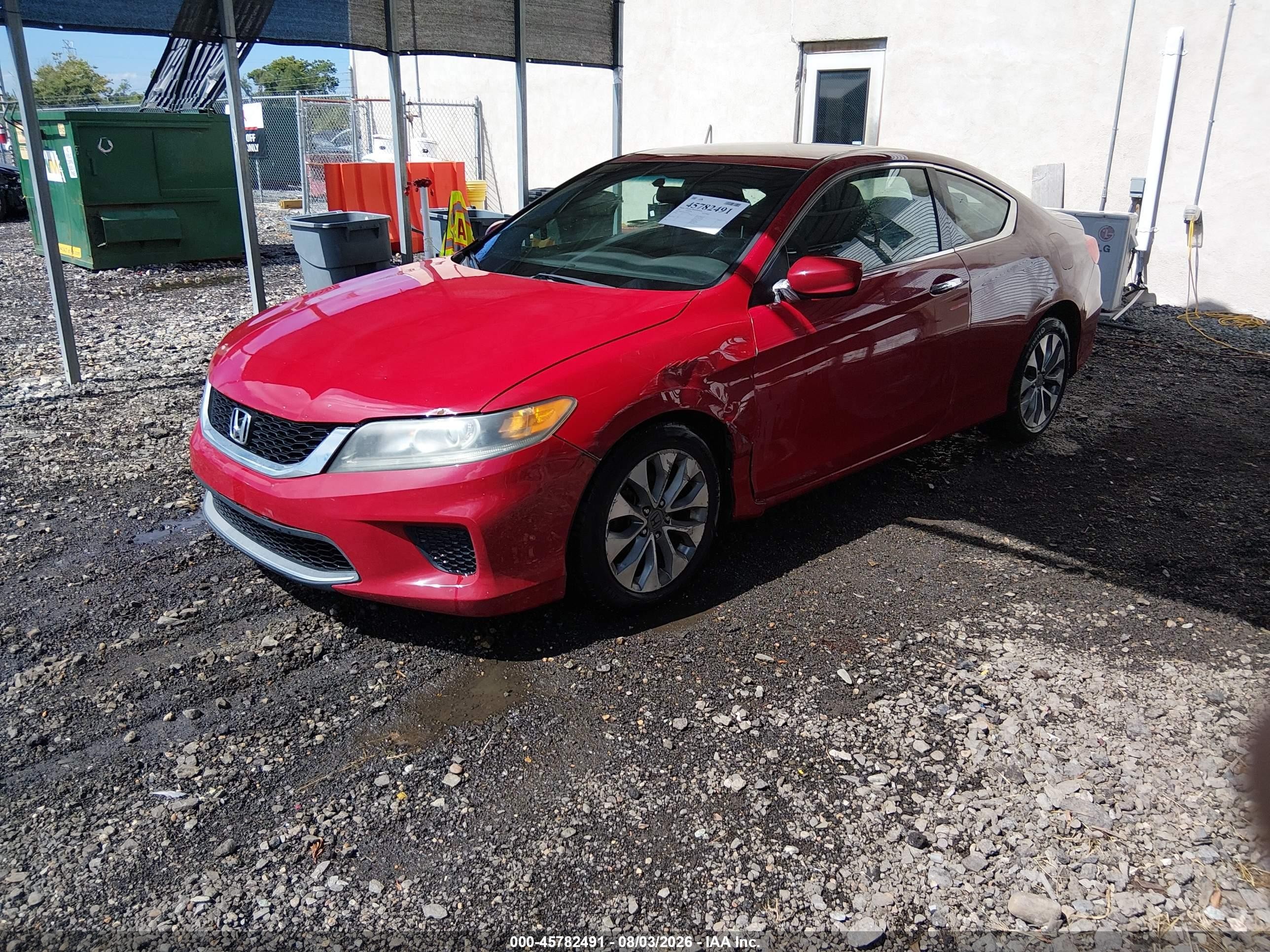 2015 Honda Accord Lx-s Red vin: 1HGCT1B37FA015553