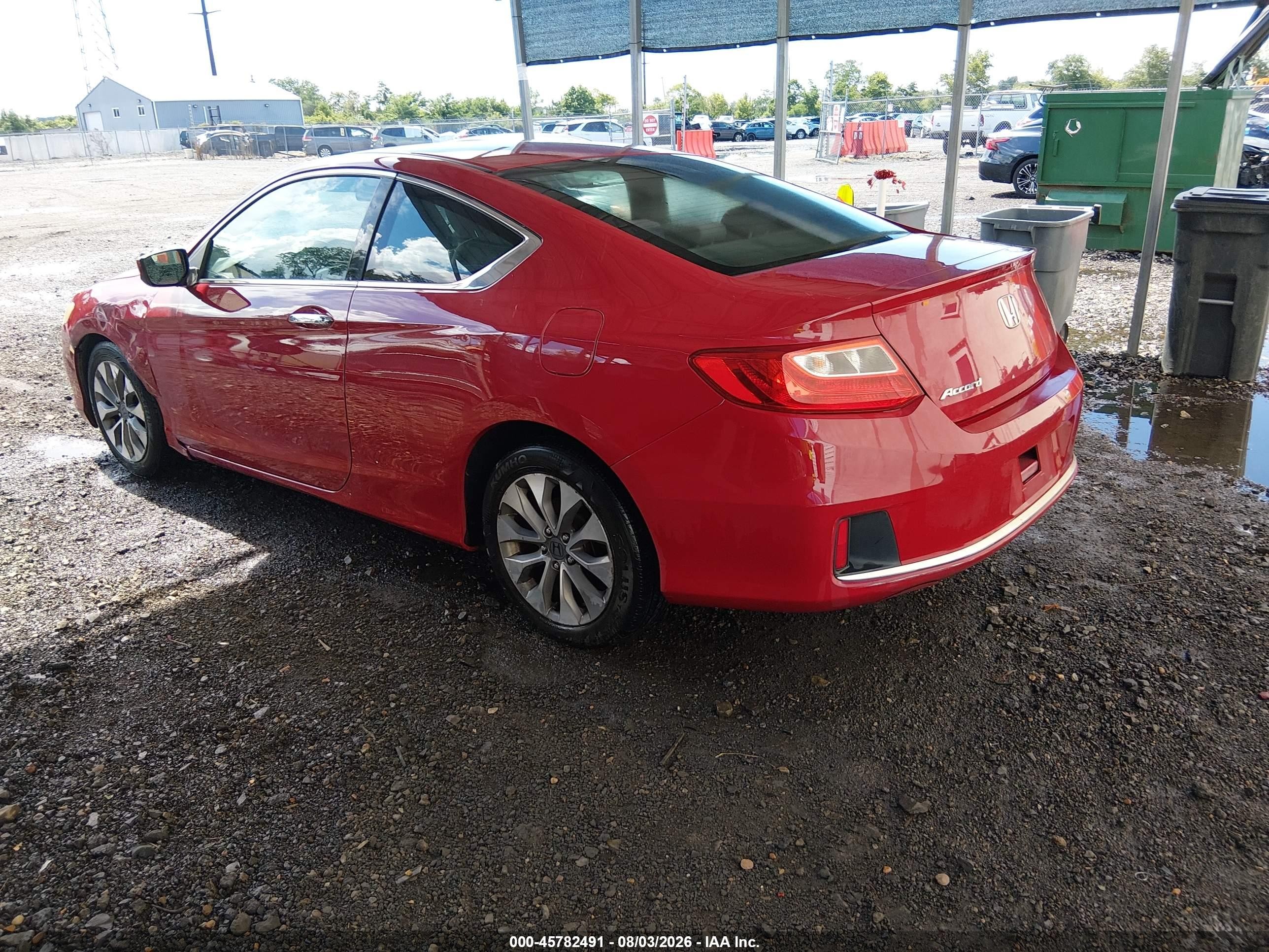 2015 Honda Accord Lx-s Red vin: 1HGCT1B37FA015553