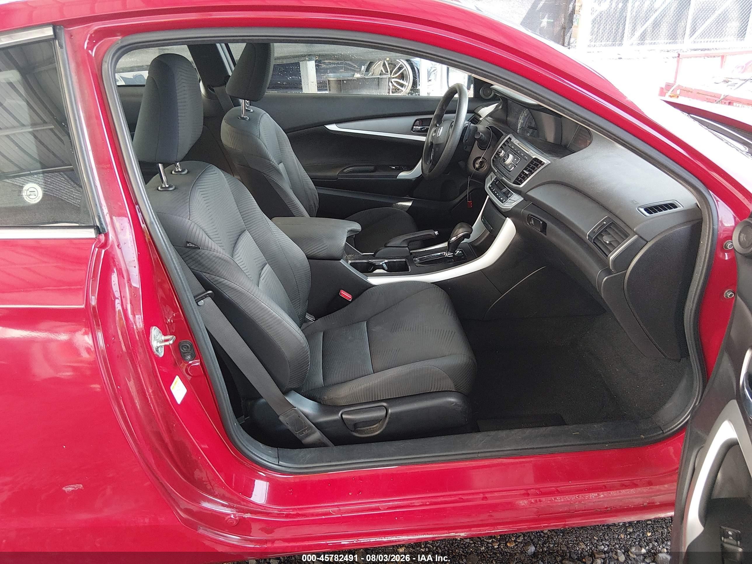 2015 Honda Accord Lx-s Red vin: 1HGCT1B37FA015553