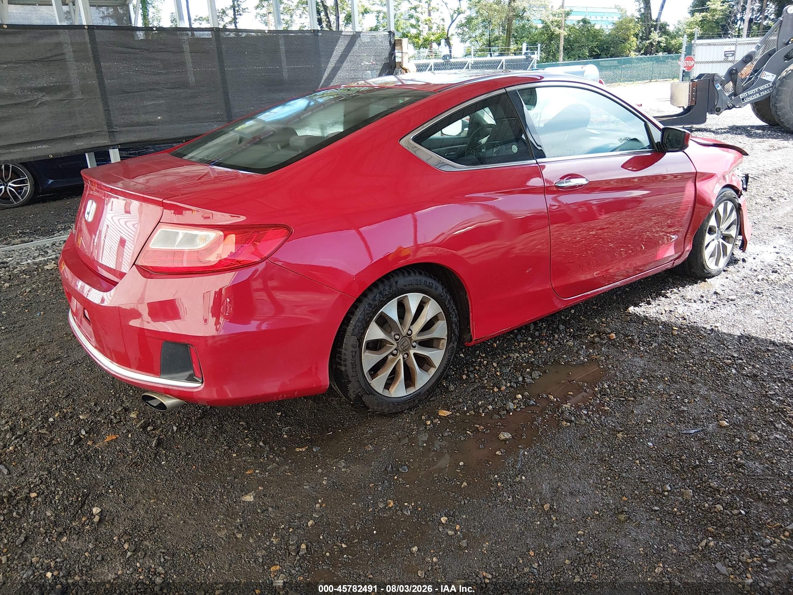 2015 Honda Accord Lx-s Red vin: 1HGCT1B37FA015553