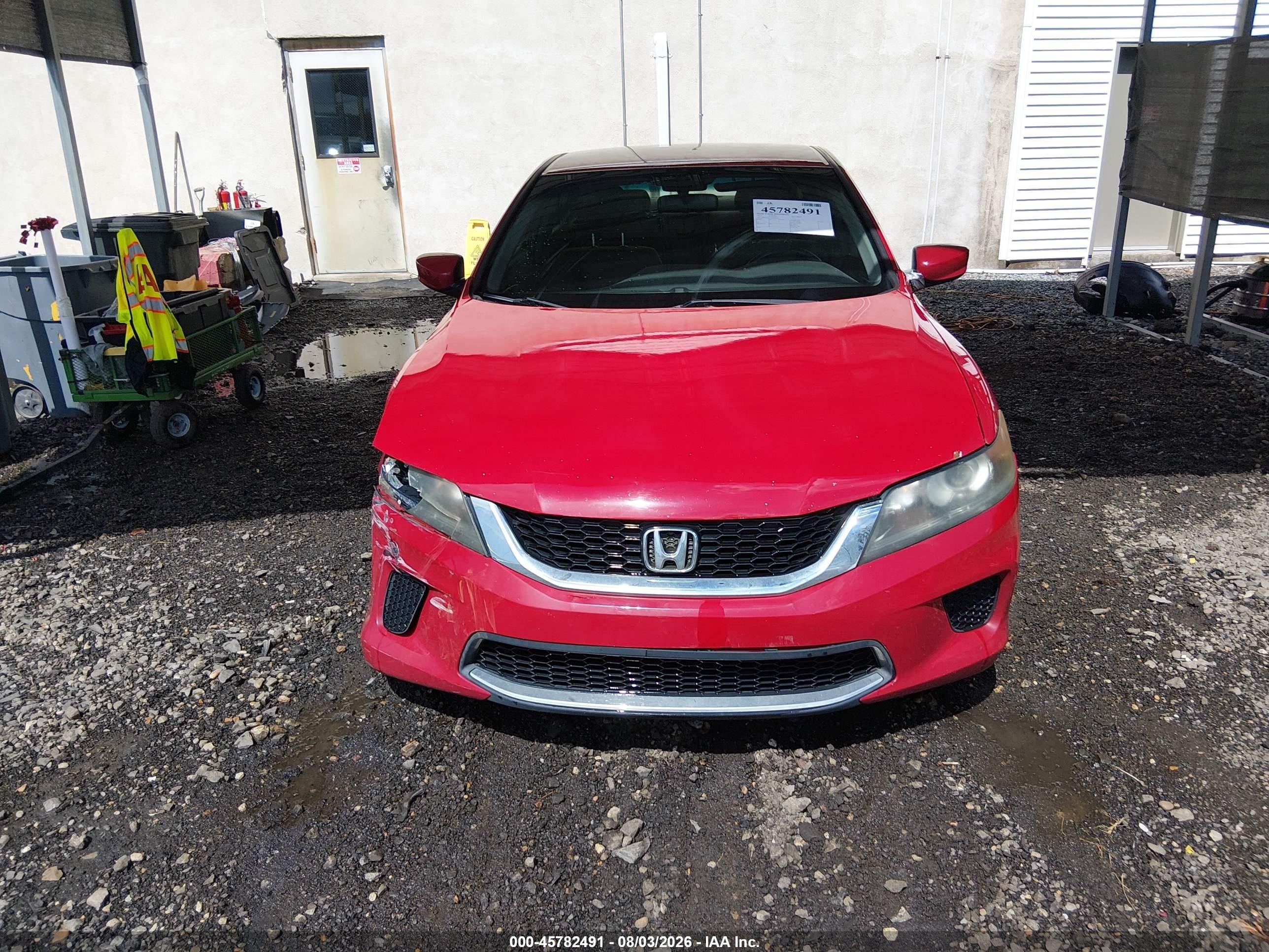 2015 Honda Accord Lx-s Red vin: 1HGCT1B37FA015553