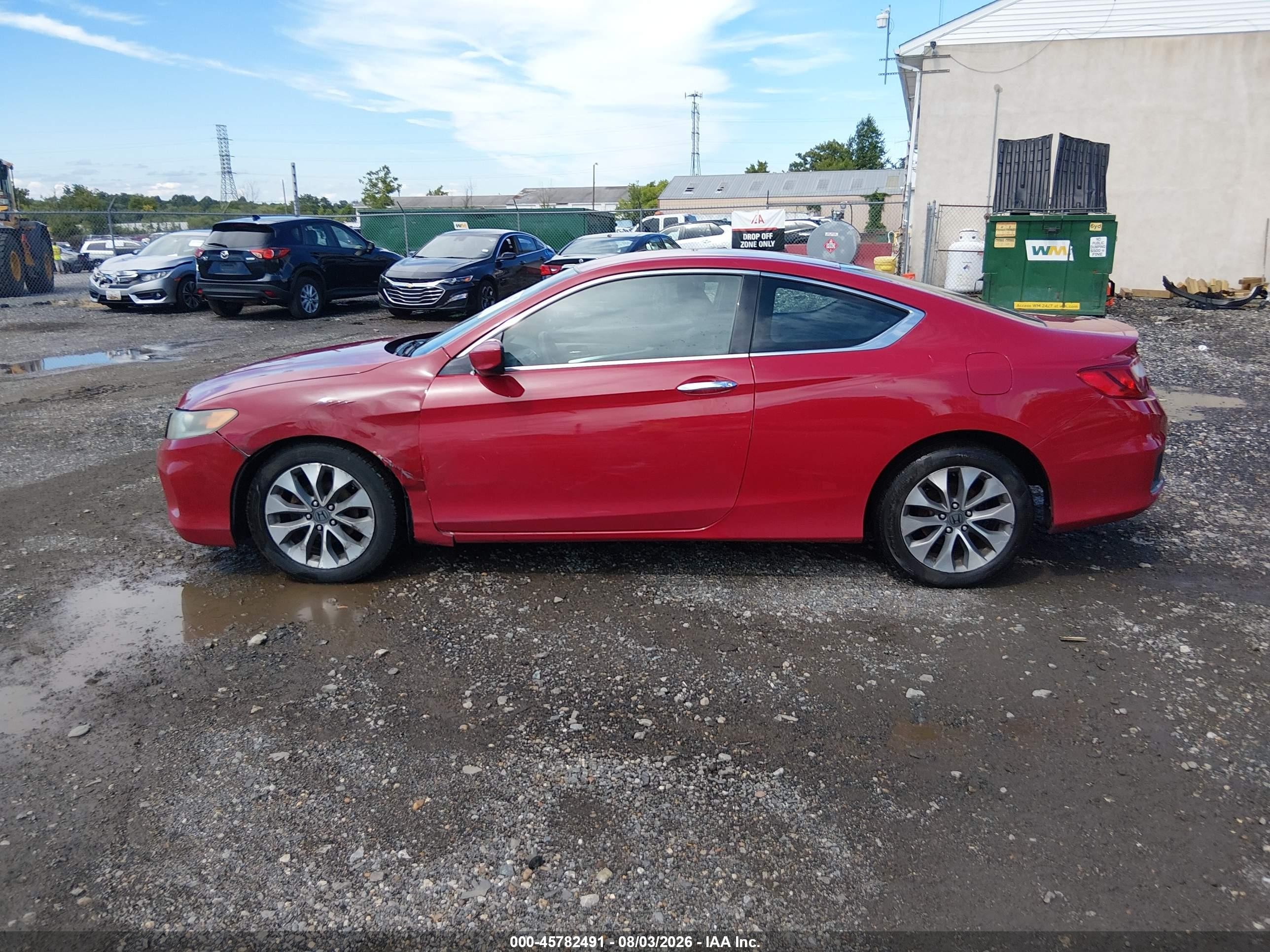 2015 Honda Accord Lx-s Red vin: 1HGCT1B37FA015553