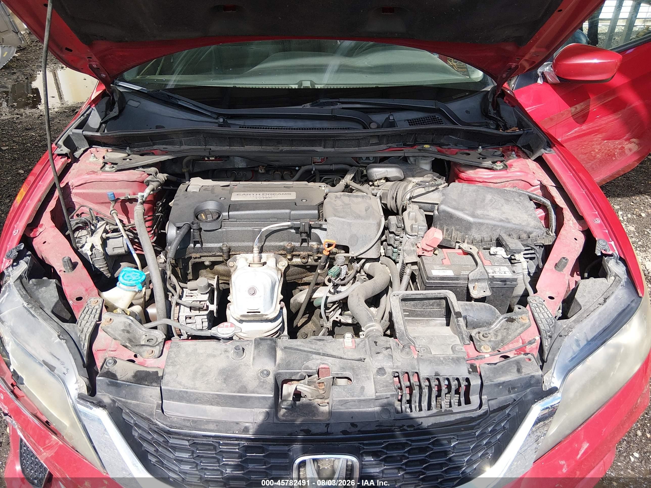2015 Honda Accord Lx-s Red vin: 1HGCT1B37FA015553