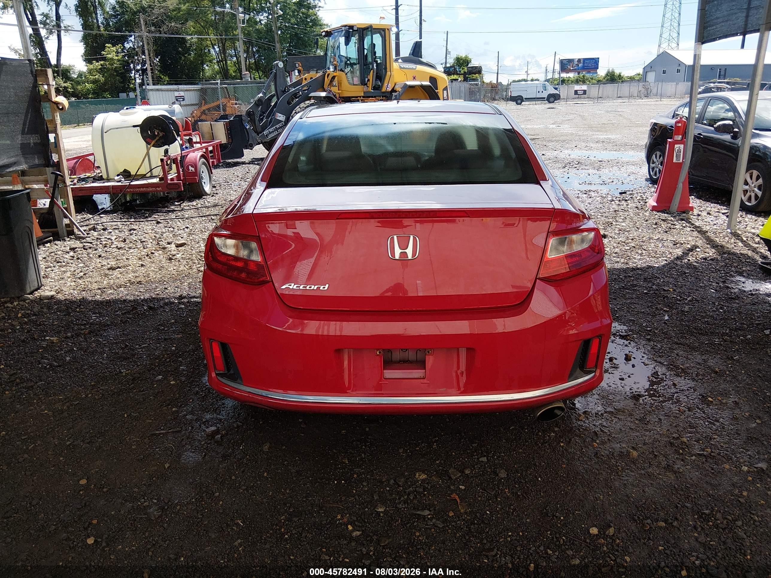 2015 Honda Accord Lx-s Red vin: 1HGCT1B37FA015553