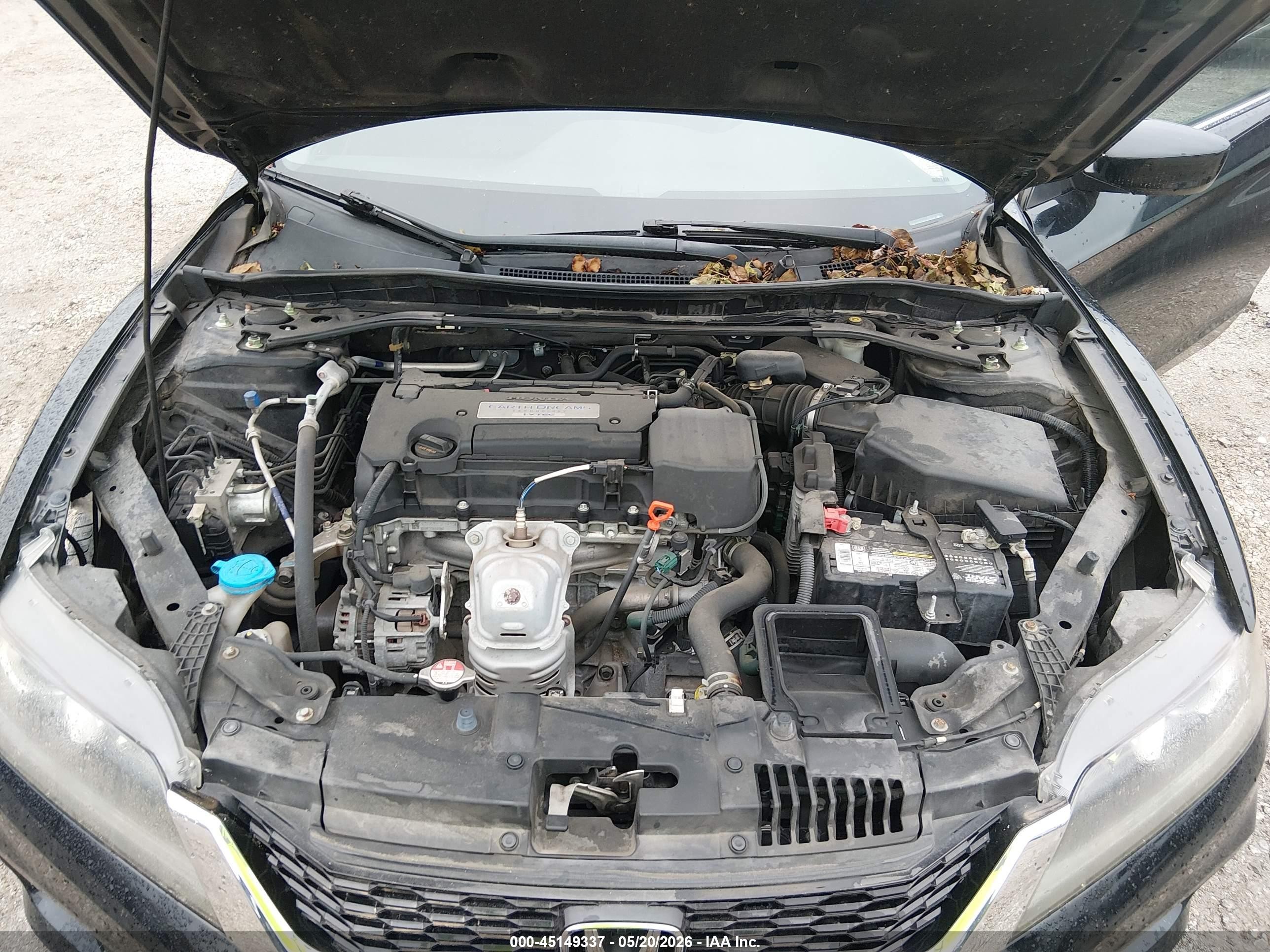 2015 Honda Accord Lx-s Черный vin: 1HGCT1B37FA016444