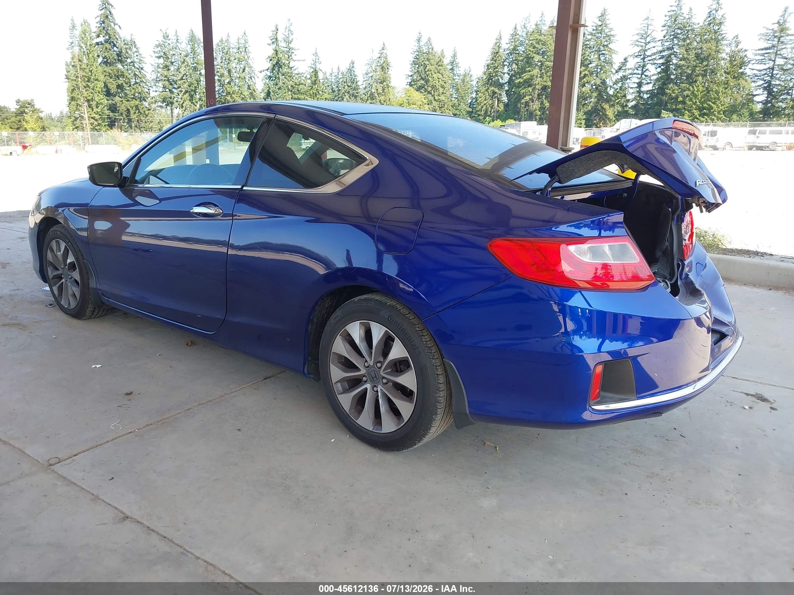2013 Honda Accord Lx-s Blue vin: 1HGCT1B38DA023240