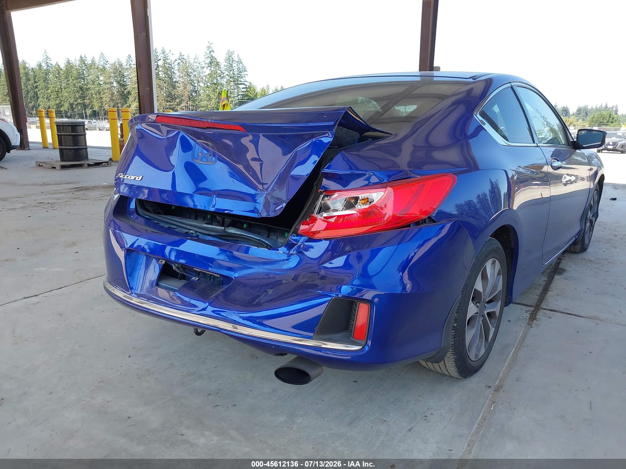 2013 Honda Accord Lx-s Blue vin: 1HGCT1B38DA023240