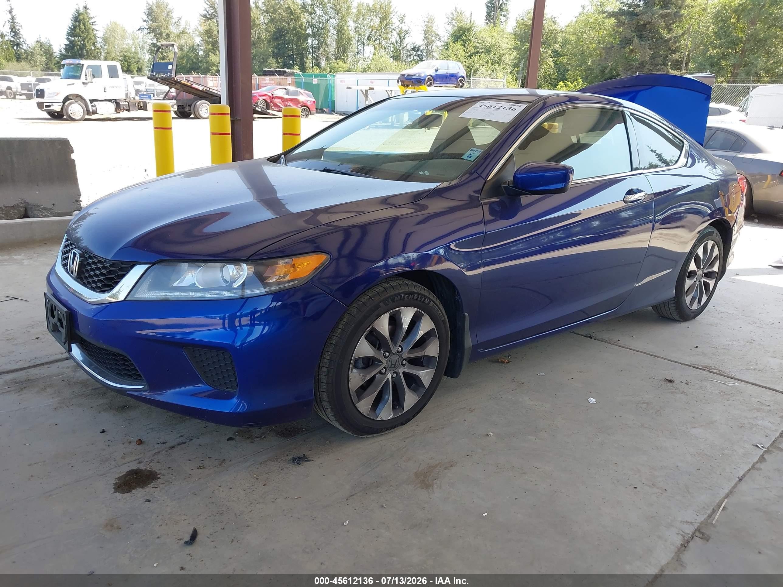 2013 Honda Accord Lx-s Blue vin: 1HGCT1B38DA023240