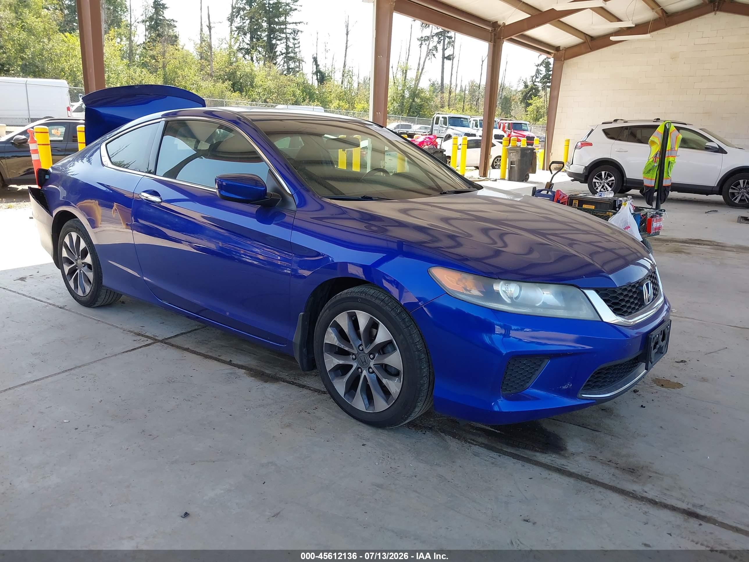 2013 Honda Accord Lx-s Blue vin: 1HGCT1B38DA023240