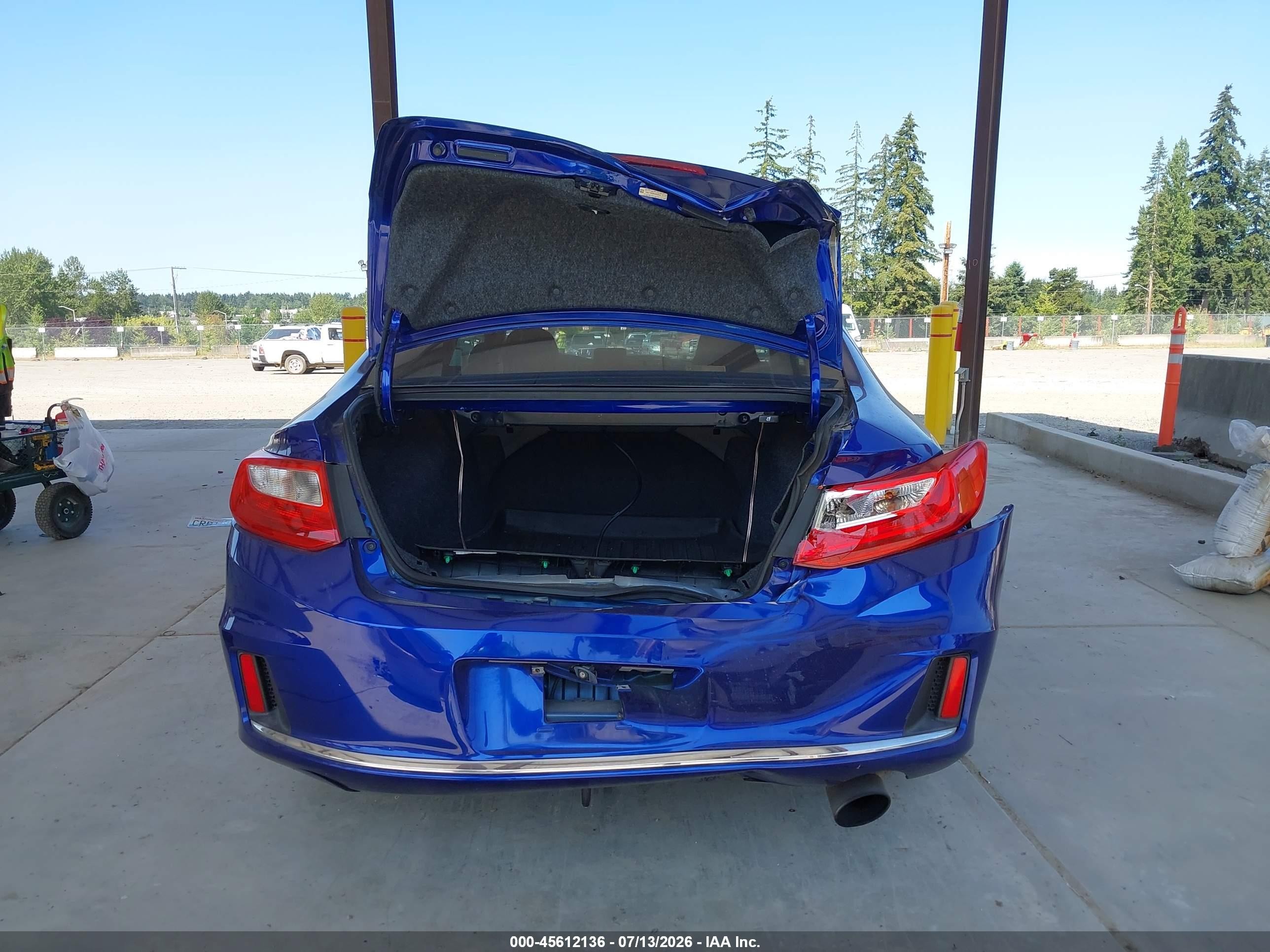 2013 Honda Accord Lx-s Blue vin: 1HGCT1B38DA023240