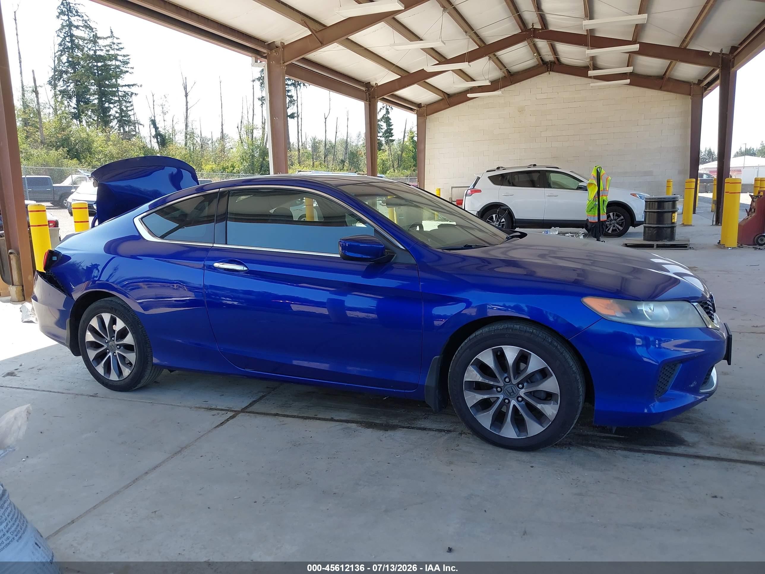 2013 Honda Accord Lx-s Blue vin: 1HGCT1B38DA023240