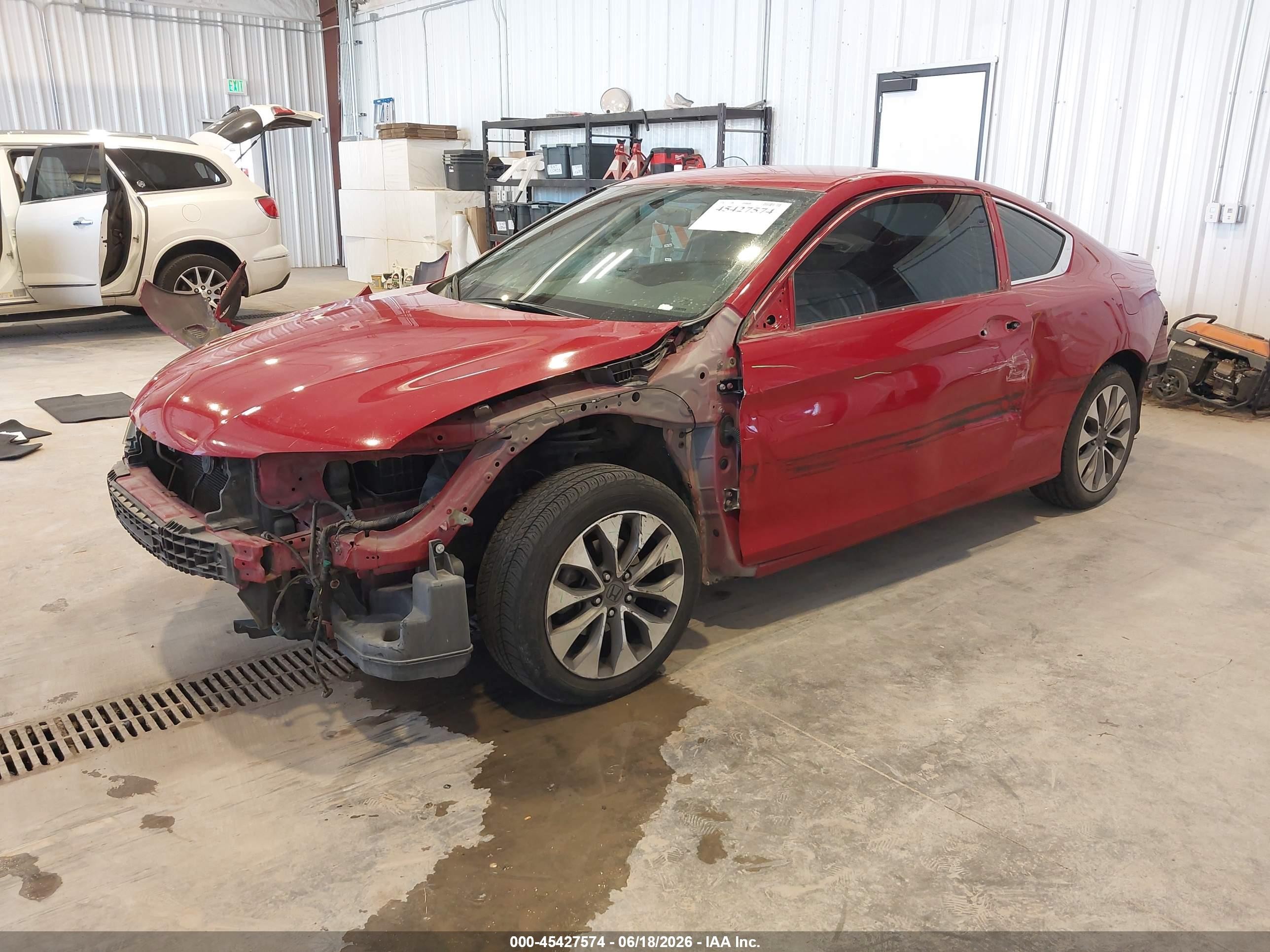 2015 Honda Accord Lx-s Red vin: 1HGCT1B38FA002925