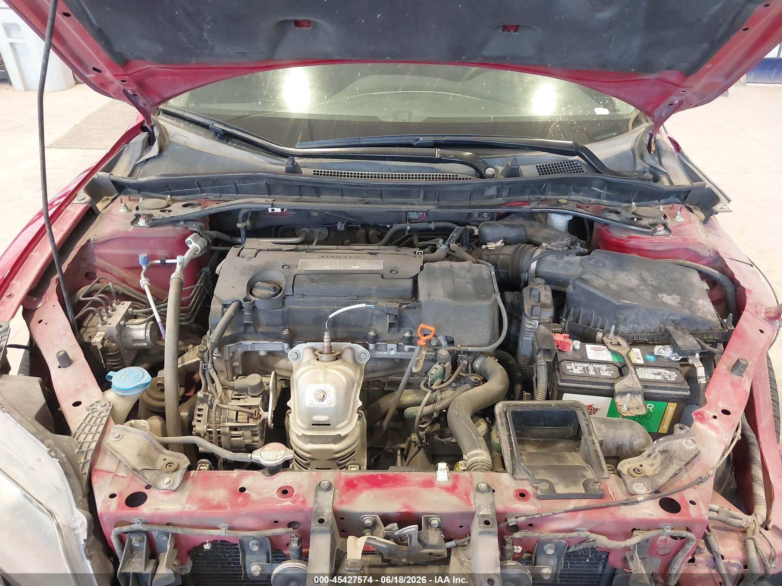 2015 Honda Accord Lx-s Red vin: 1HGCT1B38FA002925
