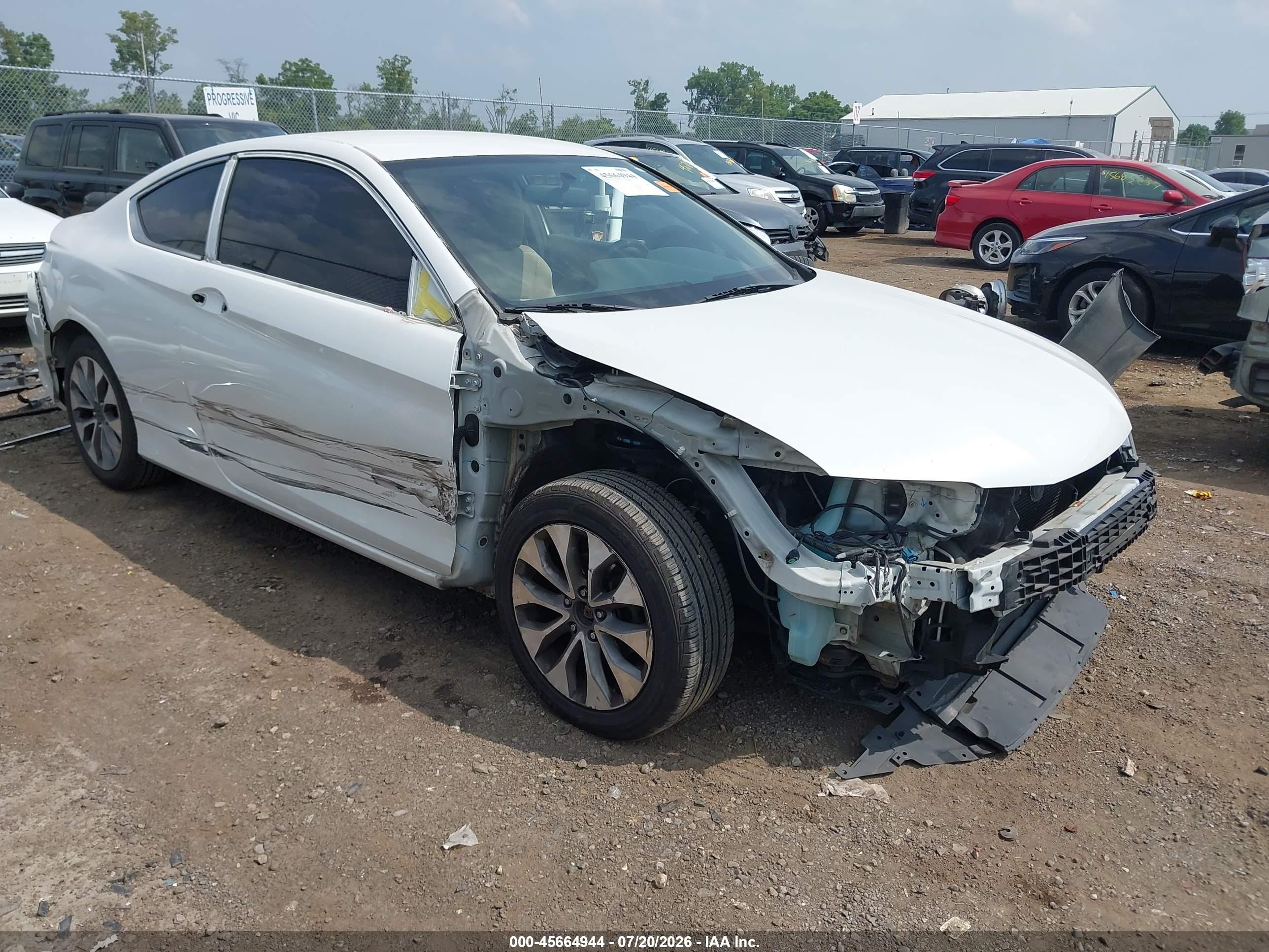 2014 Honda Accord Lx-s White vin: 1HGCT1B39EA000583