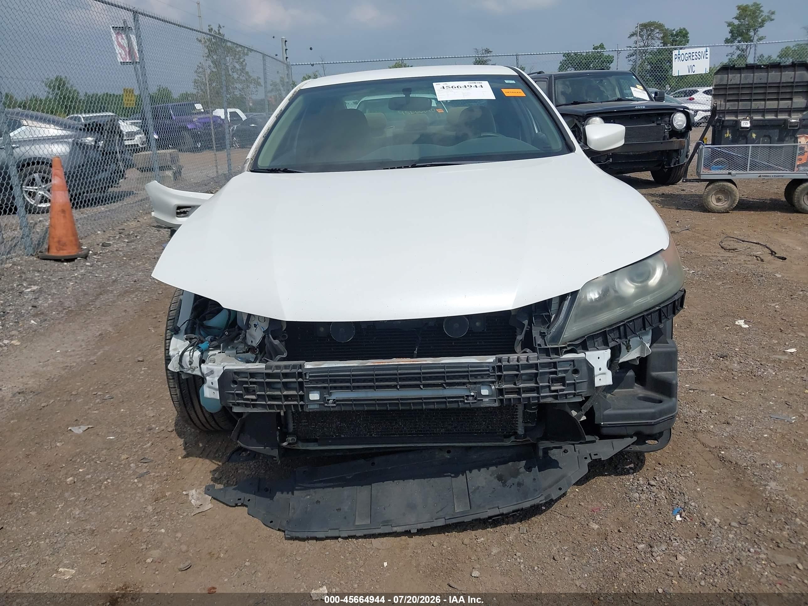 2014 Honda Accord Lx-s White vin: 1HGCT1B39EA000583