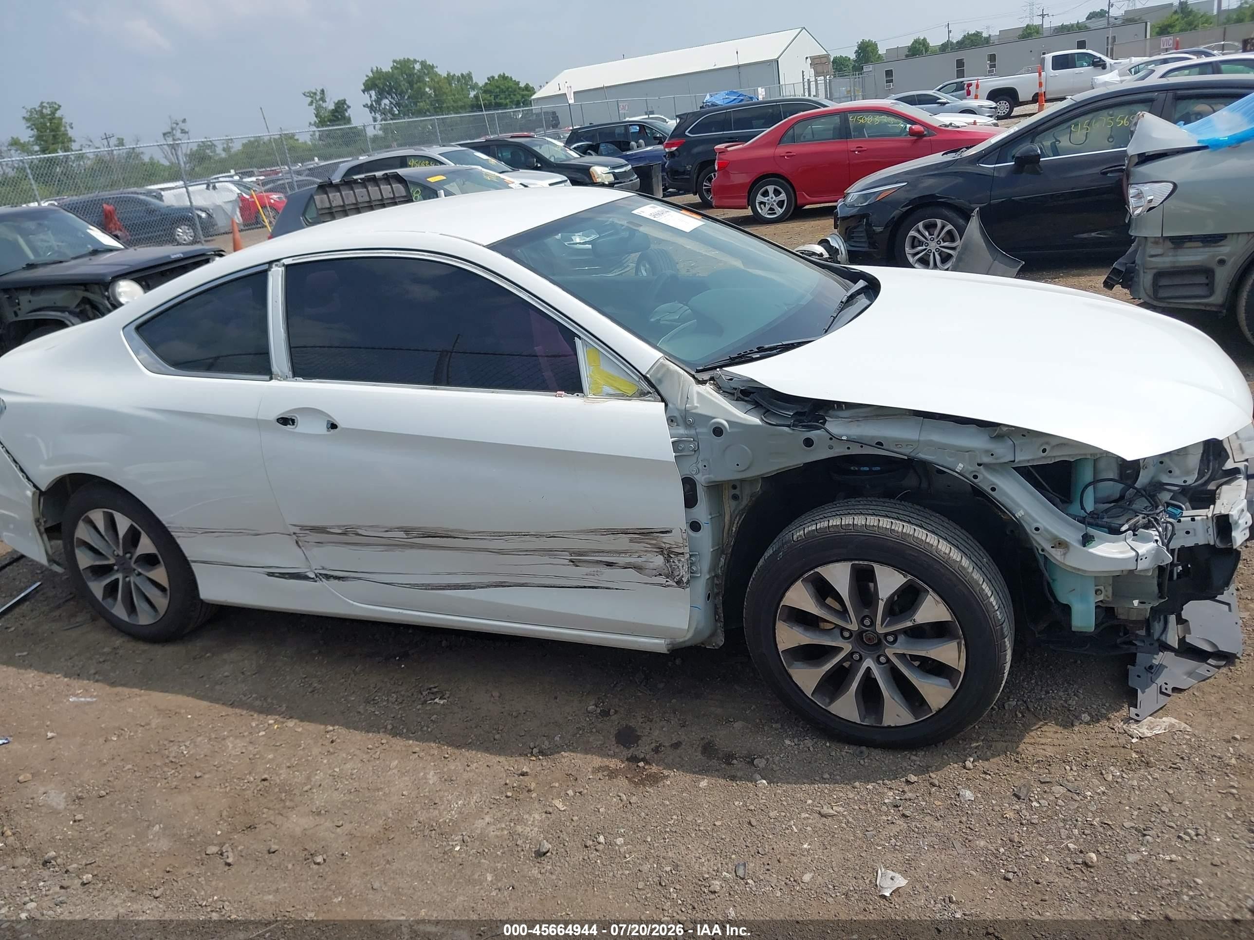 2014 Honda Accord Lx-s White vin: 1HGCT1B39EA000583