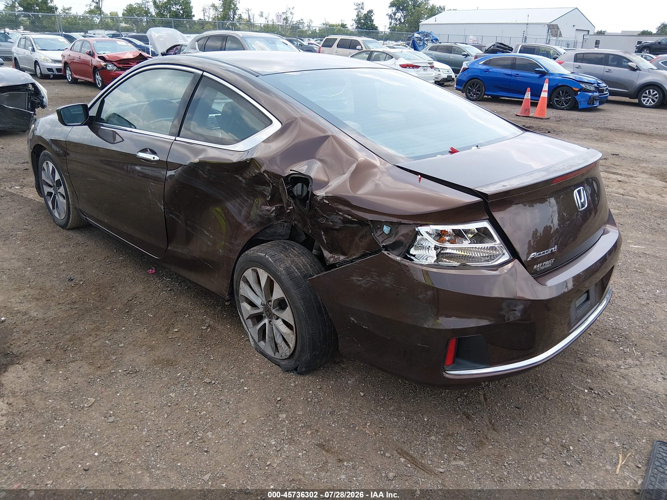 2013 Honda Accord Lx-s Коричневый vin: 1HGCT1B3XDA013017